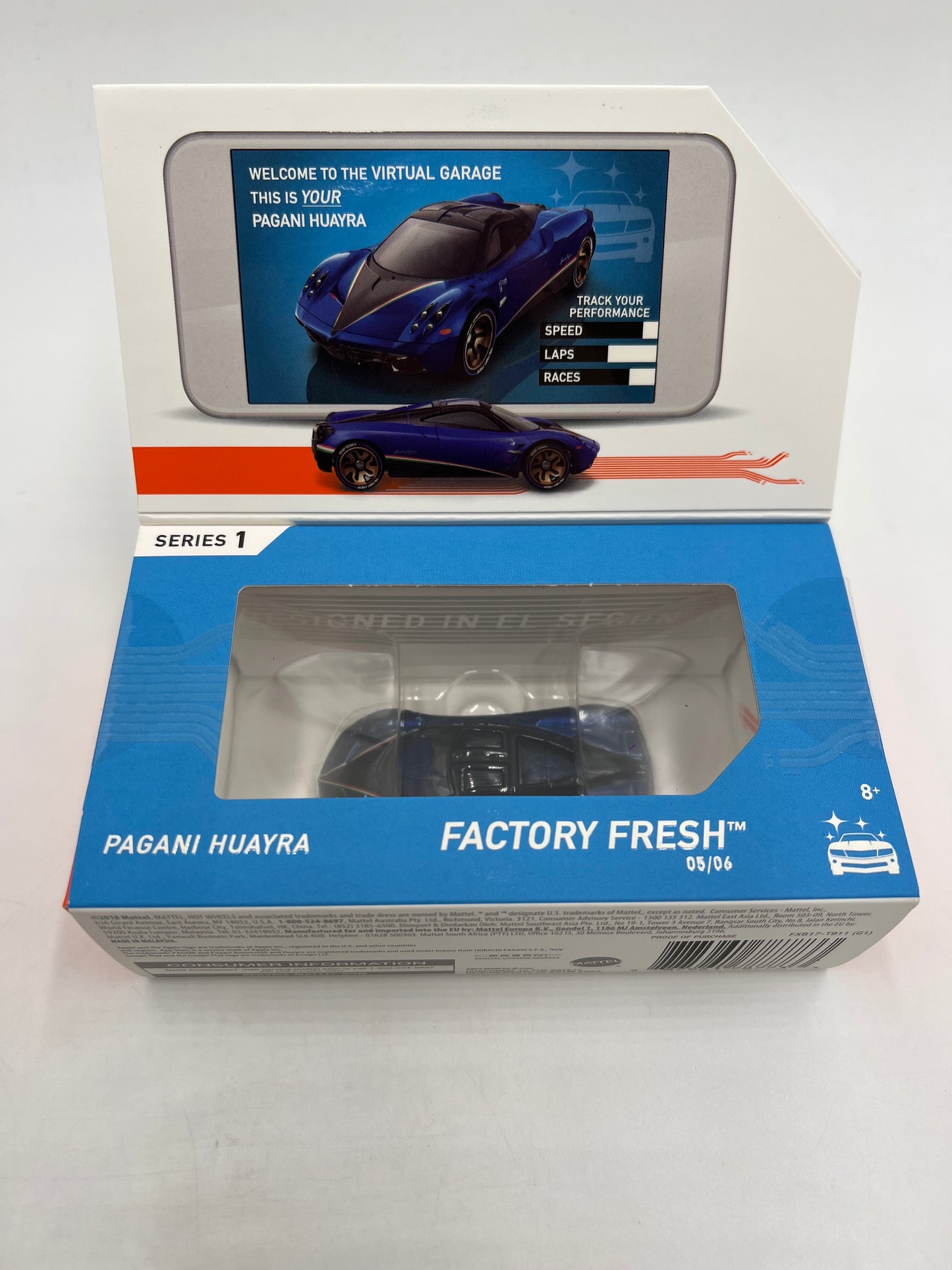 Hot Wheels iD Factory Fresh Series 1 #5 Pagani Huayra Blue