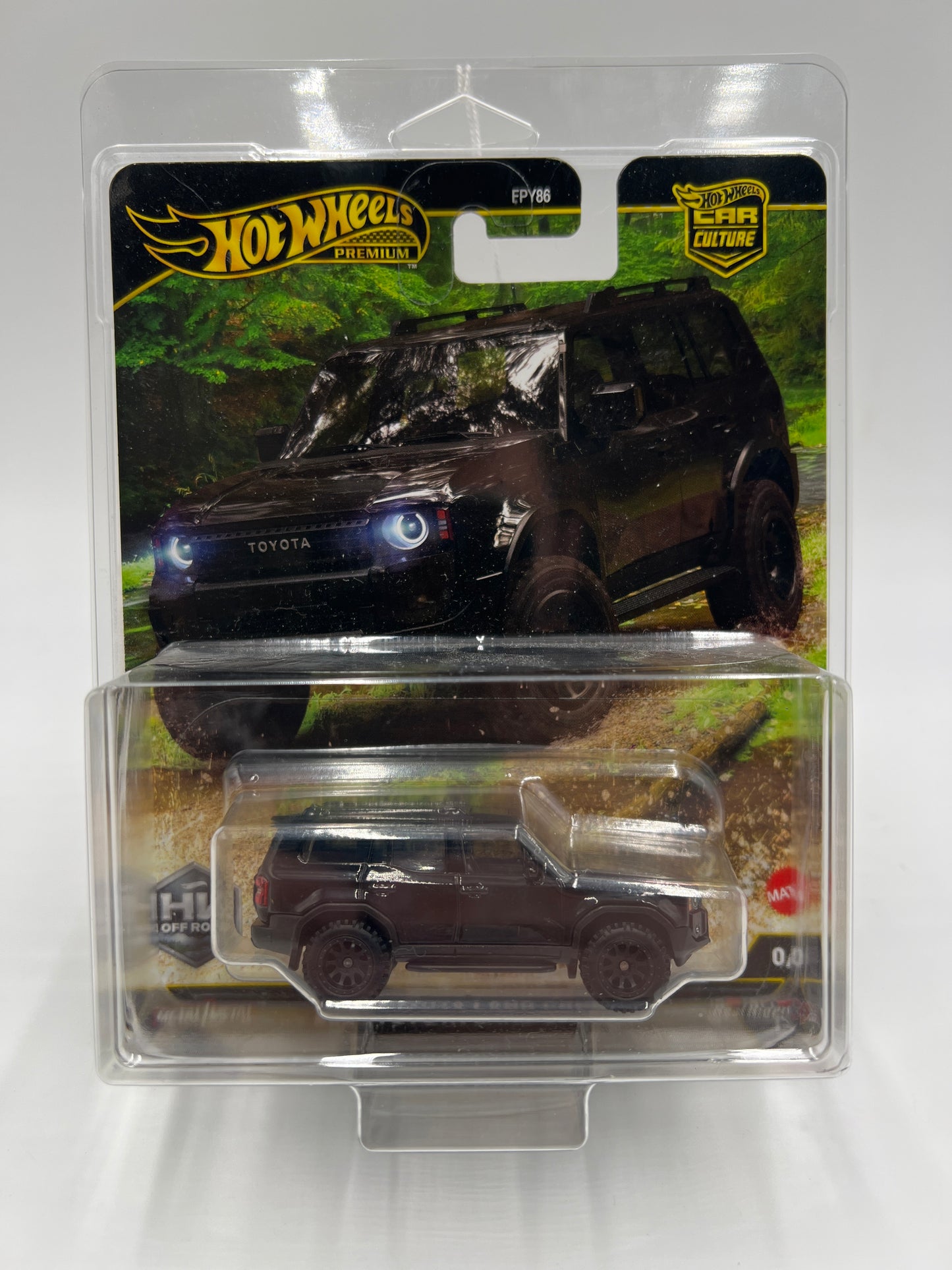 Hot Wheels Premium Car Culture CHASE HW Off Road #0 2024 Toyota Land Cruiser Black W/Protector