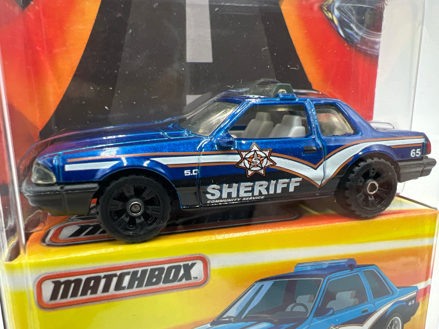 Matchbox Best of Matchbox Series 1 93 Ford Mustang LX SSP Sheriff 168K