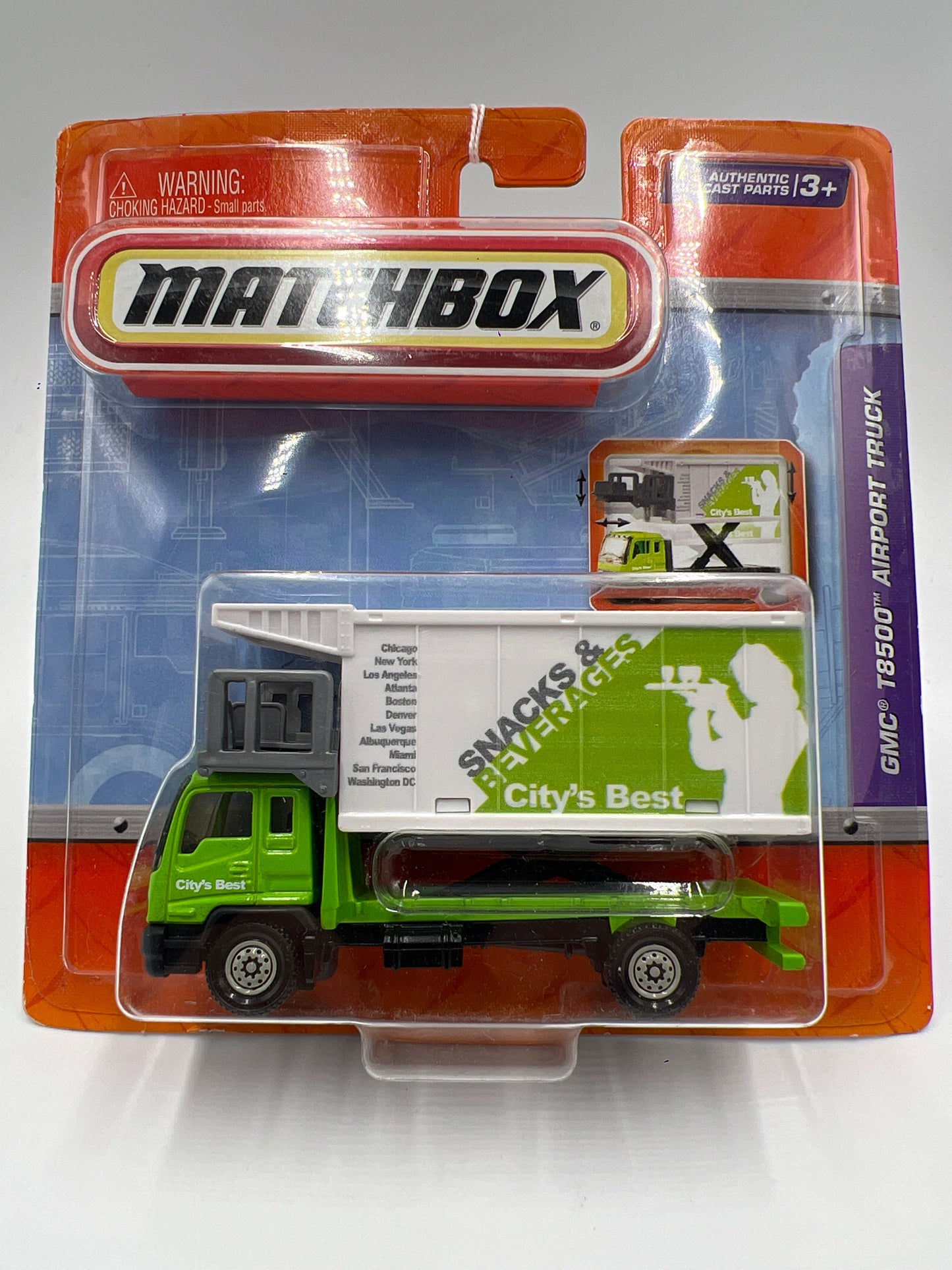 Matchbox Real Working Rigs GMC T8500 Airport Truck Green 169A