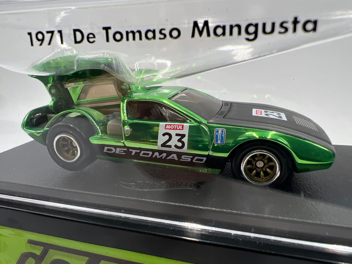 2023 Hot Wheels RLC 1971 De Tomaso Mangusta Green