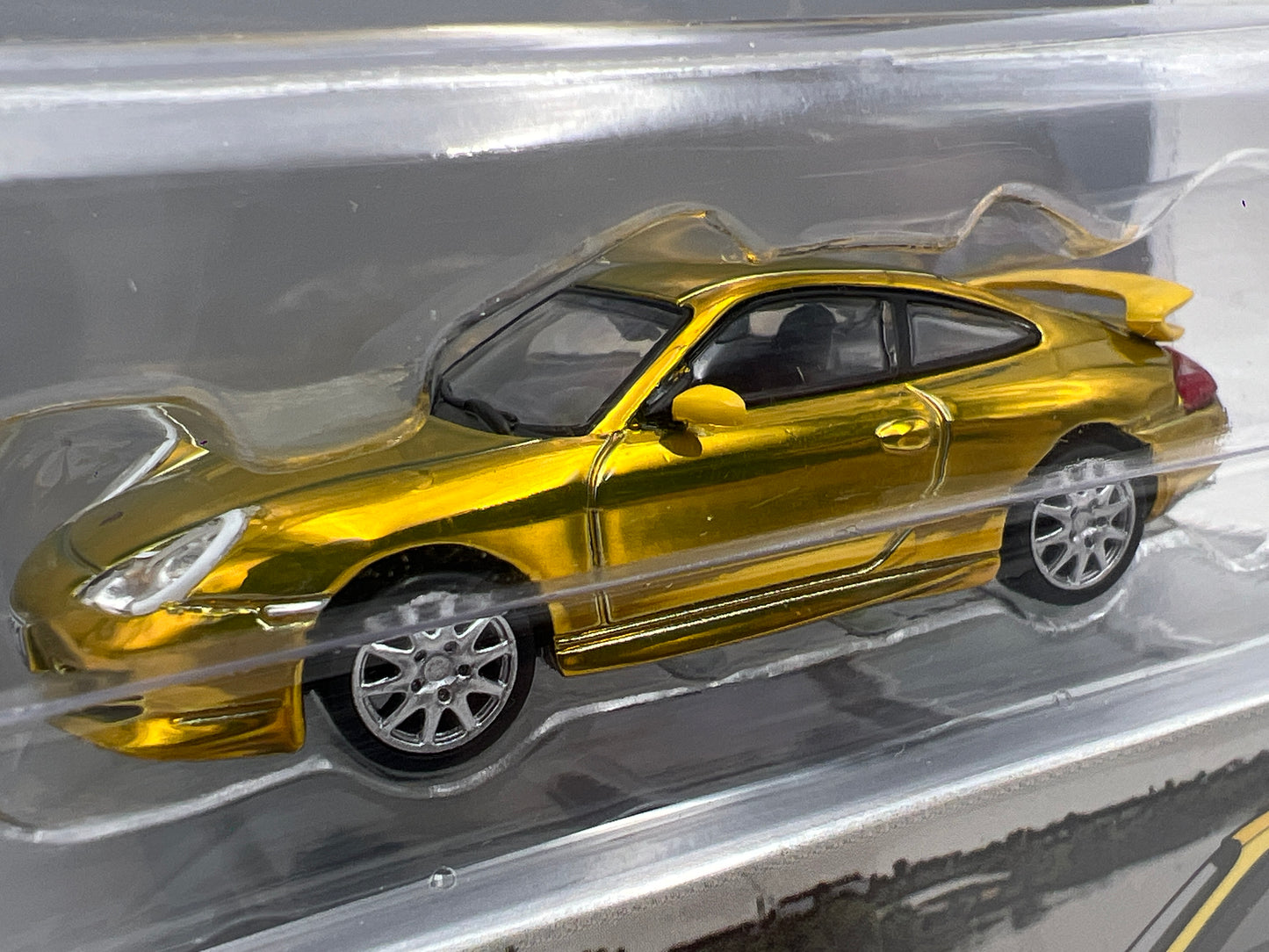 Tarmac Works x IXO Models Mijo Exclusives CHASE Porsche 911 GT3 Type 996 Yellow