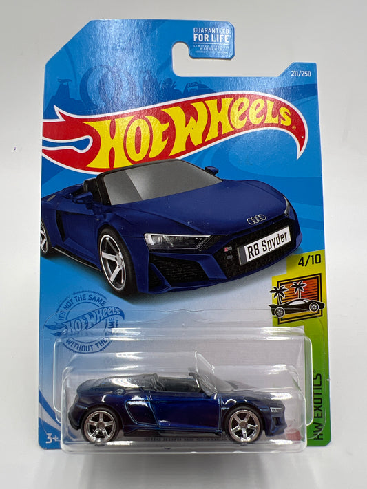2021 Hot Wheels Super Treasure Hunt #211 2019 Audi R8 Spyder Blue W/Protector