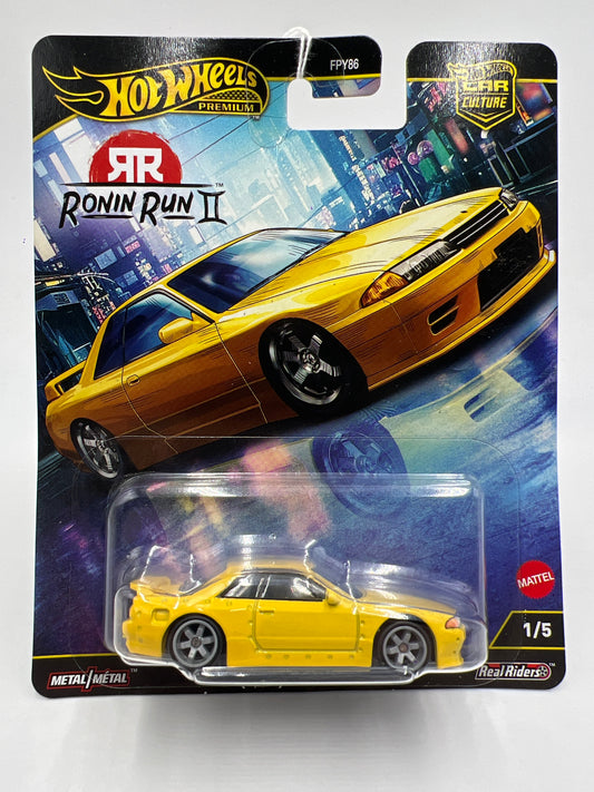 2025 Hot Wheels Premium Ronin Run II #1 Nissan Skyline GT-R R32 Pandem Yellow 252C