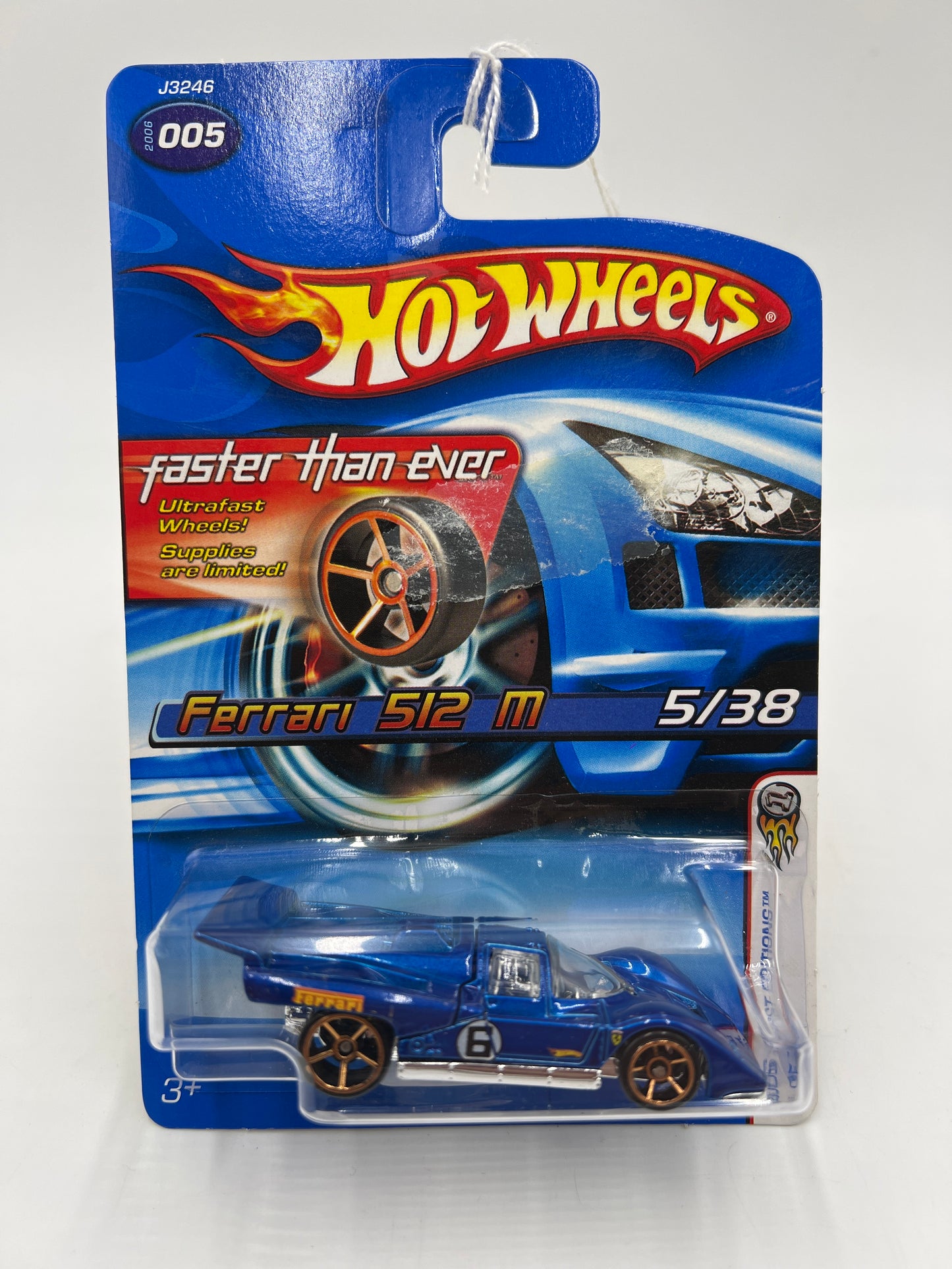 2006 Hot Wheels First Editions #005 Faster Than Ever Ferrari 512 M Blue