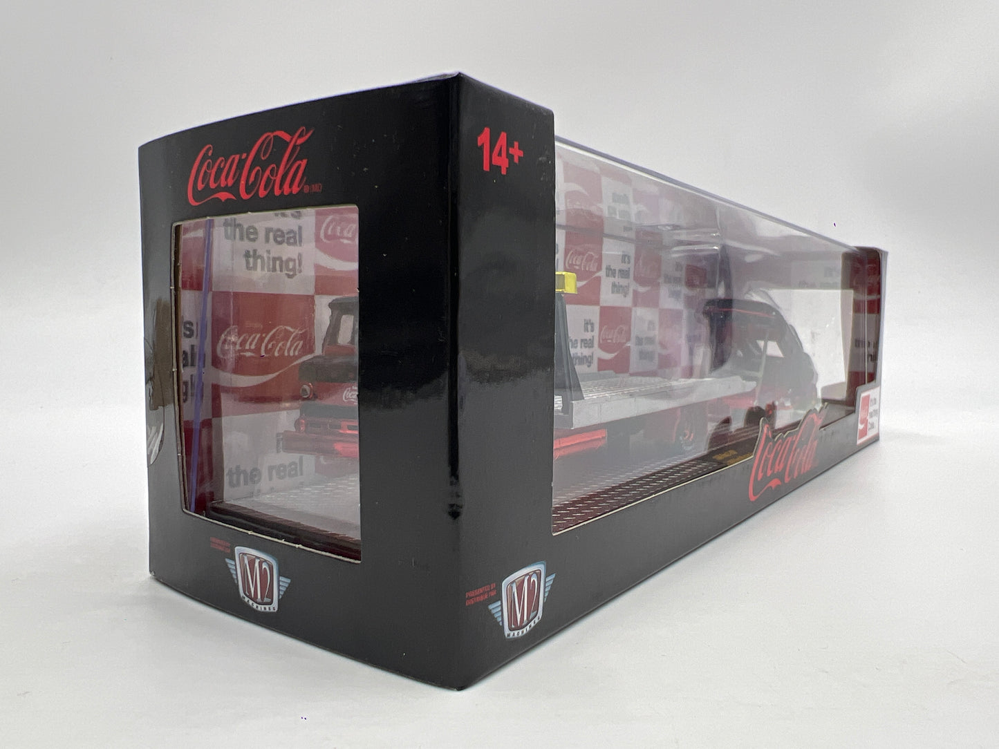 M2 Machines Auto Haulers CHASE Coca Cola 1966 Ford C-950 & 1969 Ford Mustang Funny Car TW27