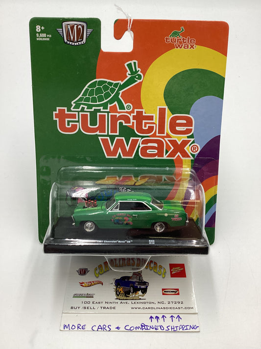 M2 Machines Auto Driver Turtle Wax 1967 Chevrolet Nova SS Green R90 193E