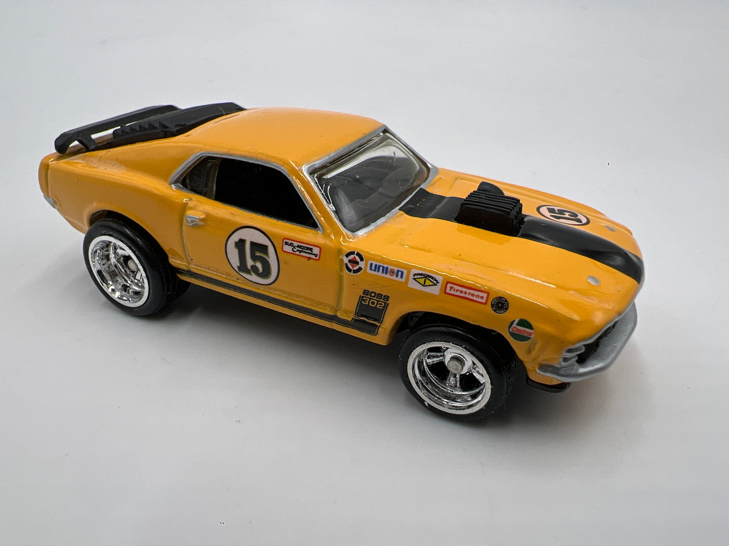 Hot Wheels Real Riders Series Premium 1970 Ford Mustang Boss 302 Yellow Loose