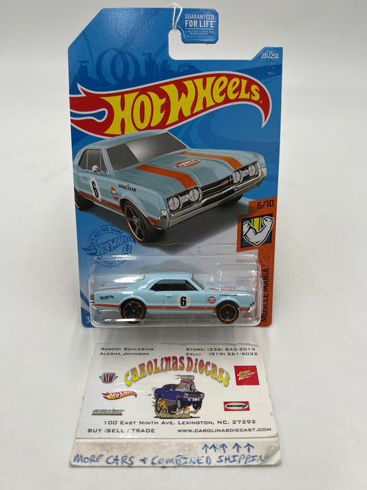 2021 Hot Wheels Muscle Mania #231 67 Oldsmobile 442 Gulf Blue 50B