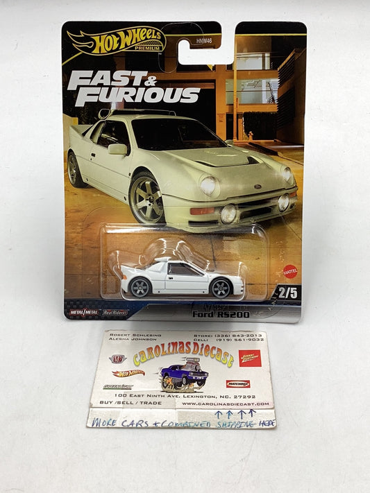 2023 Hot Wheels Car Culture Fast & Furious #2 Ford RS200 251G