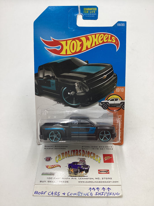 2017 Hot wheels Hot Trucks #159 Chevy Silverado Black 16C