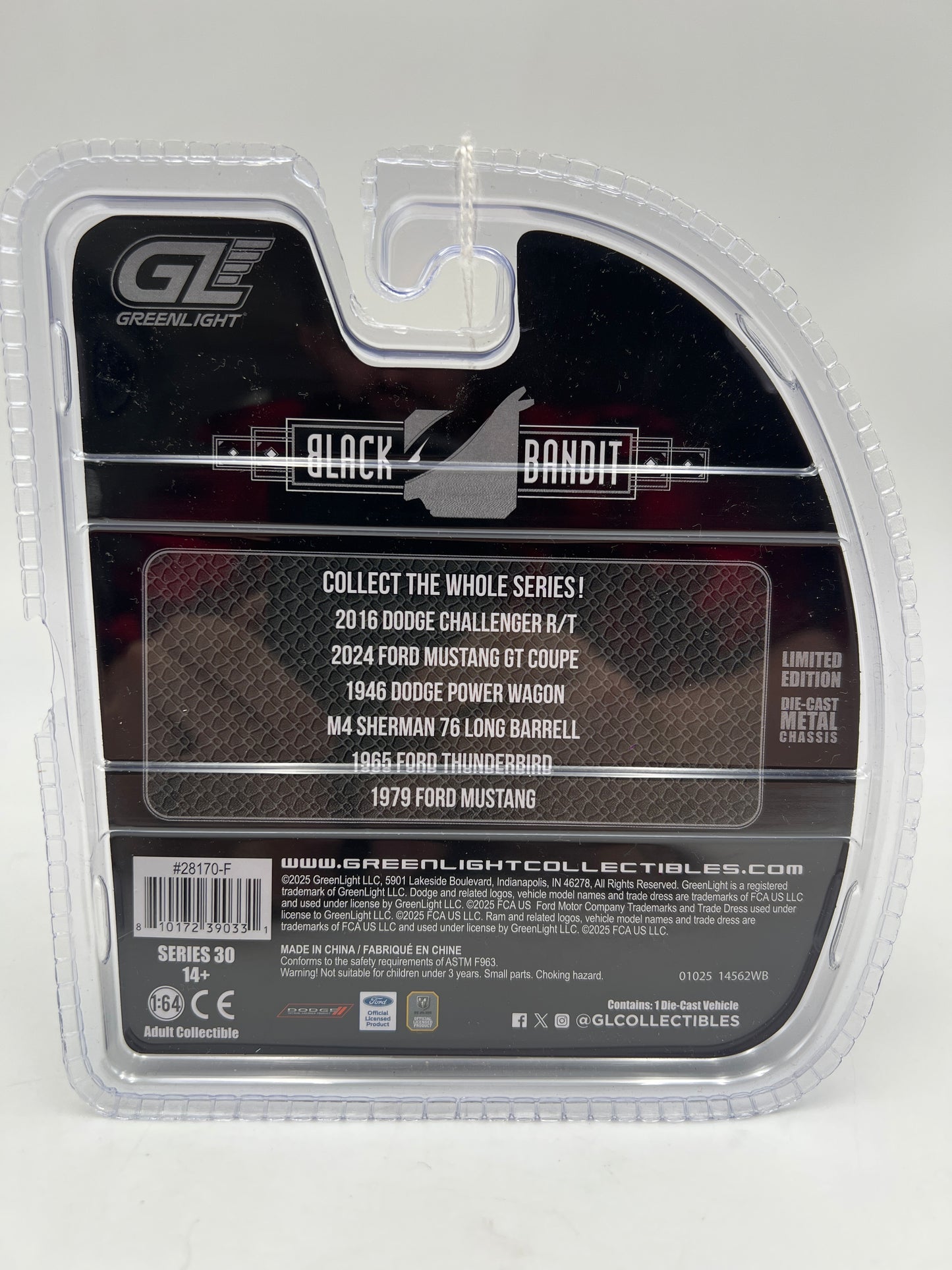 Greenlight Black Bandit Series 30 1979 Ford Mustang Black 187B