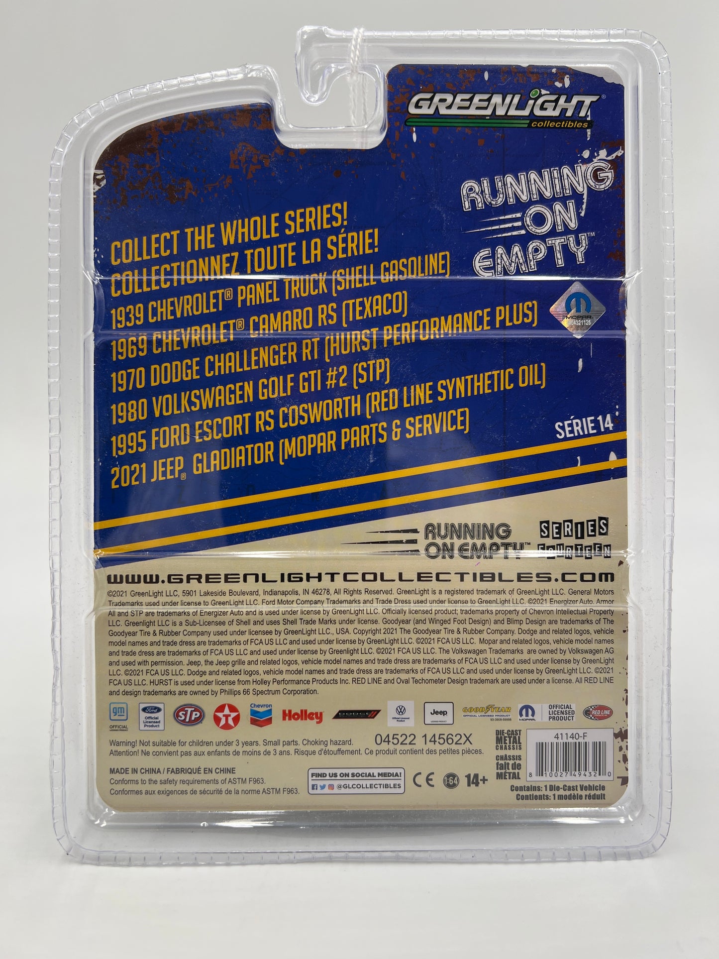Greenlight Running On Empty Series 14 CHASE 2021 Jeep Gladiator Mopar