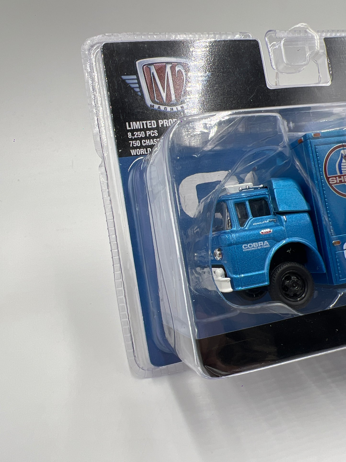 M2 Machines Ramp Truck Cobra Racing Team 1966 Ford C-950 Truck Blue 199B