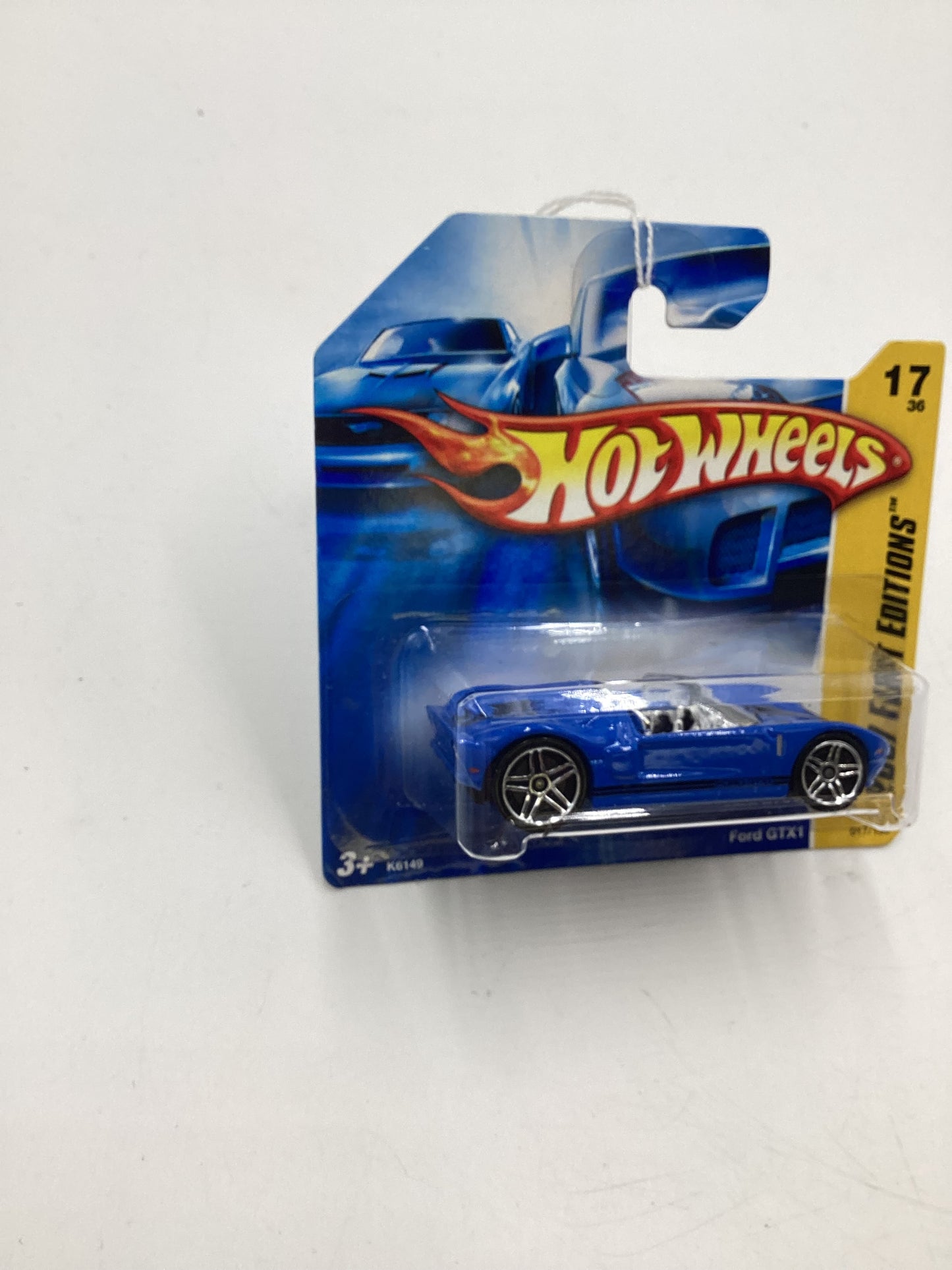 2007 Hot Wheels New Models #17 Ford GTX1 Blue PR5 Wheels Short Card 25D