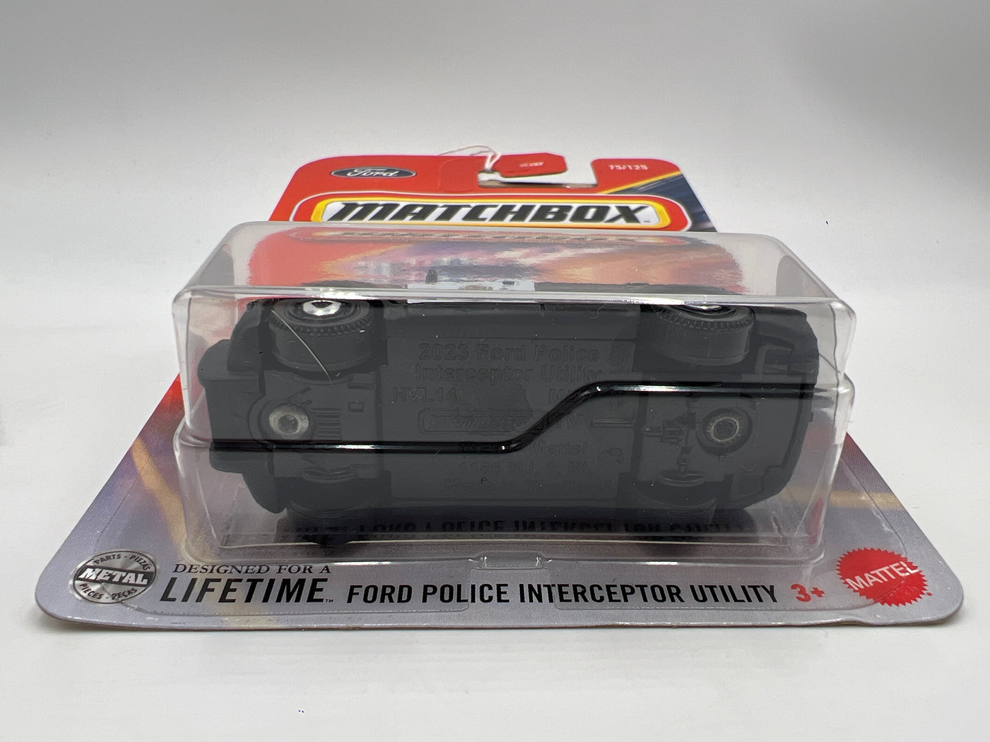 2025 Matchbox #75 Ford Police Interceptor Utility Black 213D