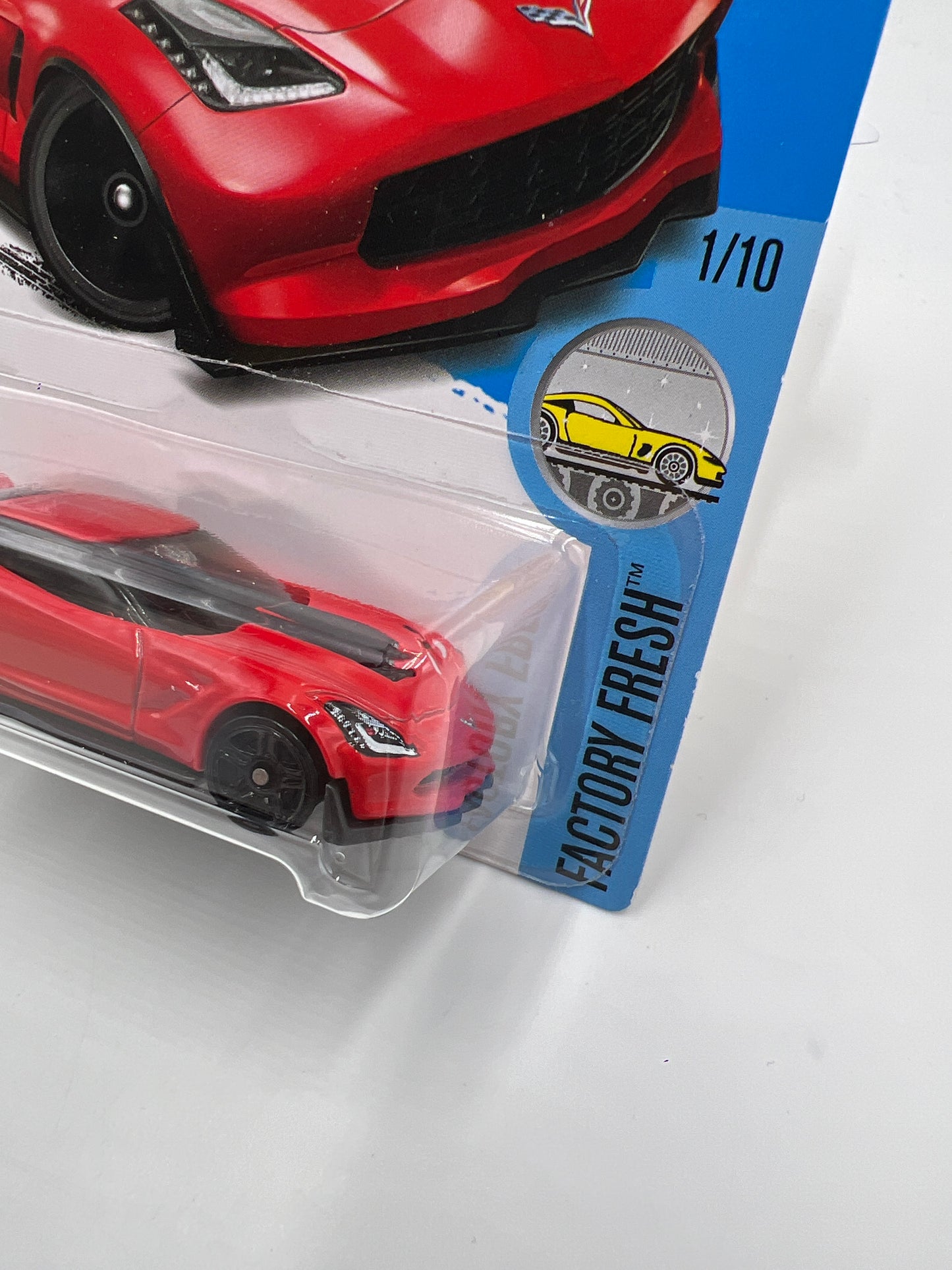 2017 Hot Wheels Factory Fresh #217 Corvette C7 Z06 Red 10B