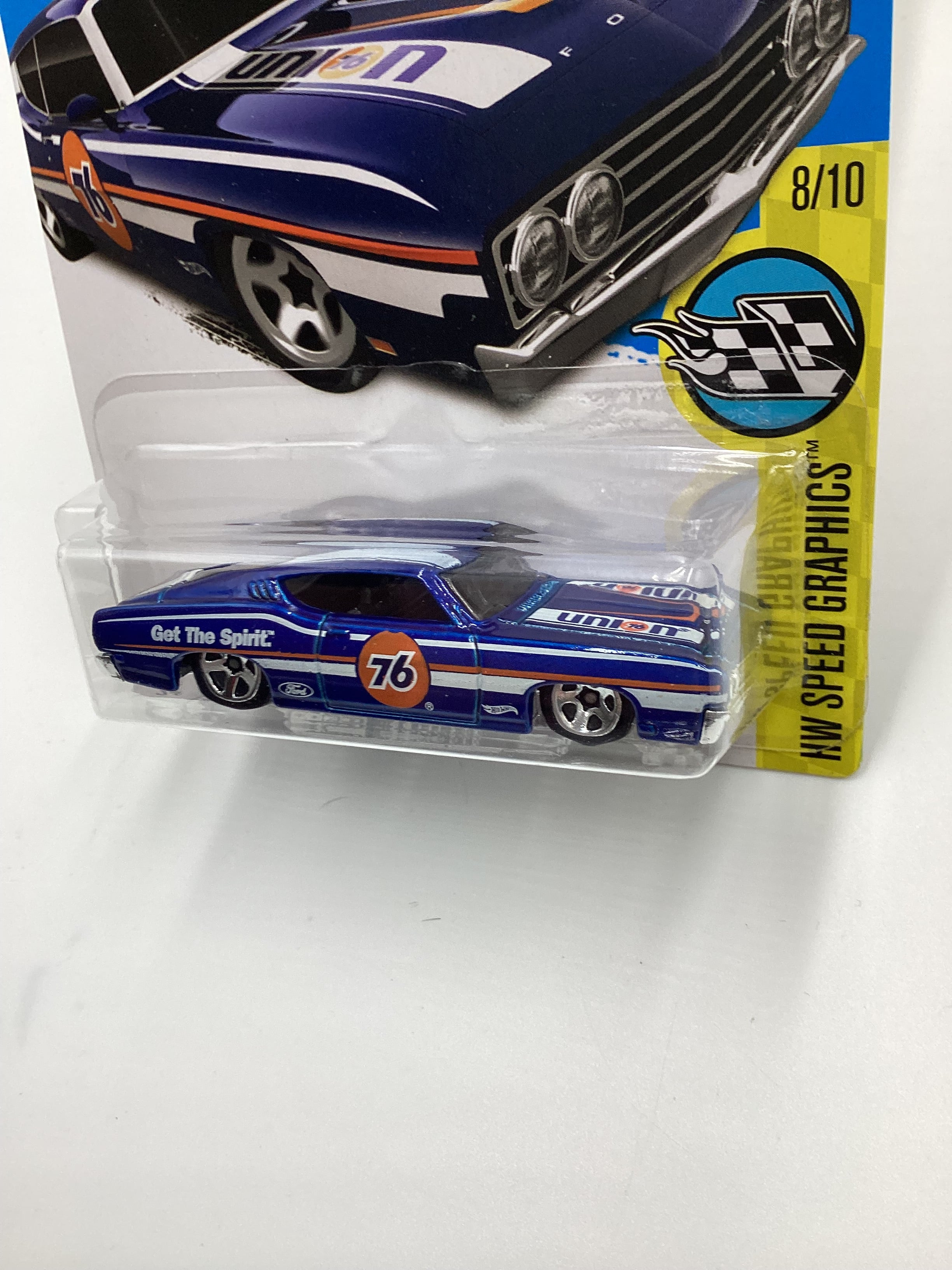 2016 Hot Wheels #183 69 Ford Torino Talladega Blue 76 29E