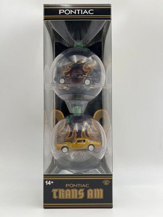 2026 M2 Machines Christmas Holiday Ornaments 2 Pack 1978 Pontiac Trans Am SE