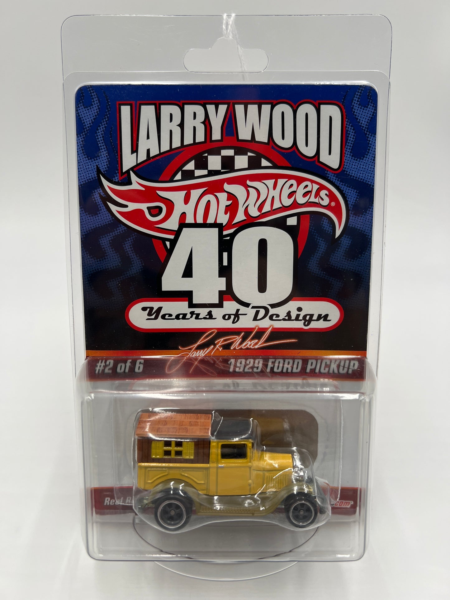 Hot Wheels Larry Wood 40 Years Of Design #2485/6500 1929 Ford Pickup Yellow W/Protector