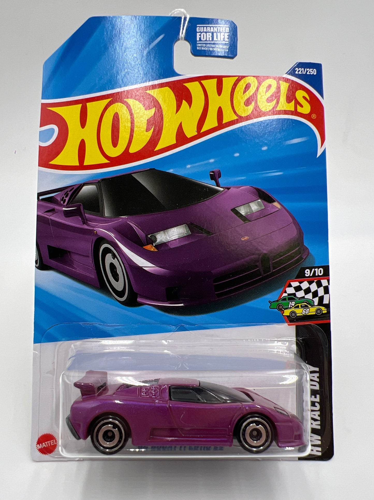 2025 Hot Wheels L Case Race Day #221 94 Bugatti EB110 SS Purple 102C