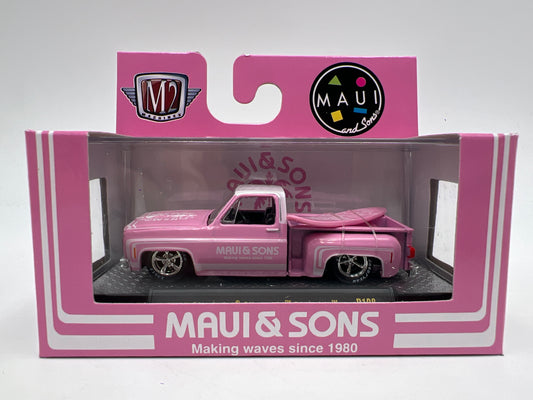 M2 Machines R108 Maui & Sons 1979 Chevrolet Silverado Stepside Pink