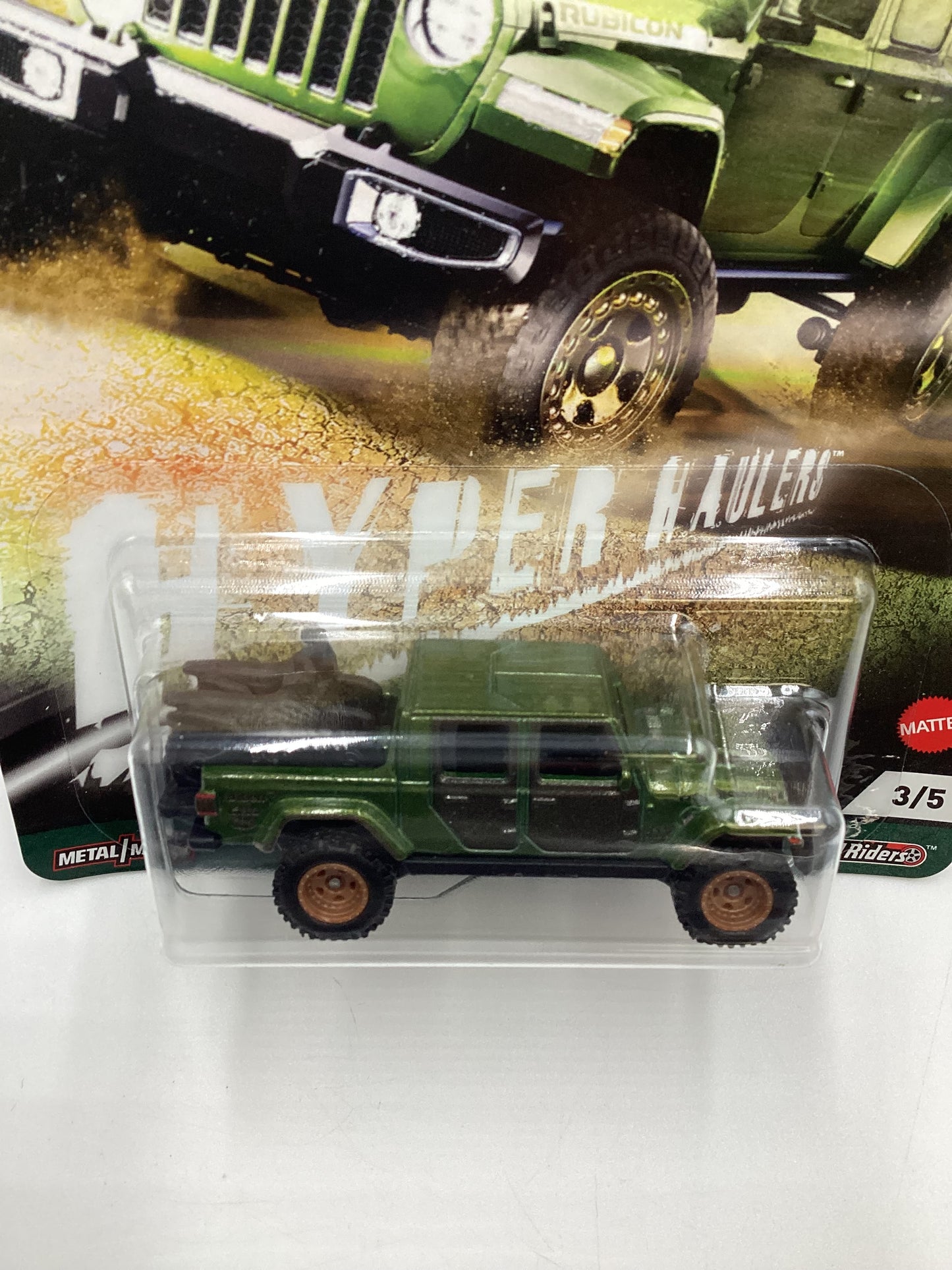 2021 Hot wheels Premium Hyper Haulers #3 20 Jeep Gladiator Green 245E