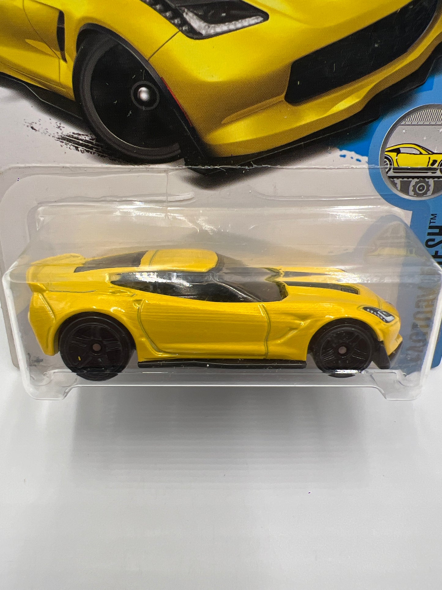 2017 Hot Wheels Factory Fresh #128 Corvette C7 Z06 Yellow 7C