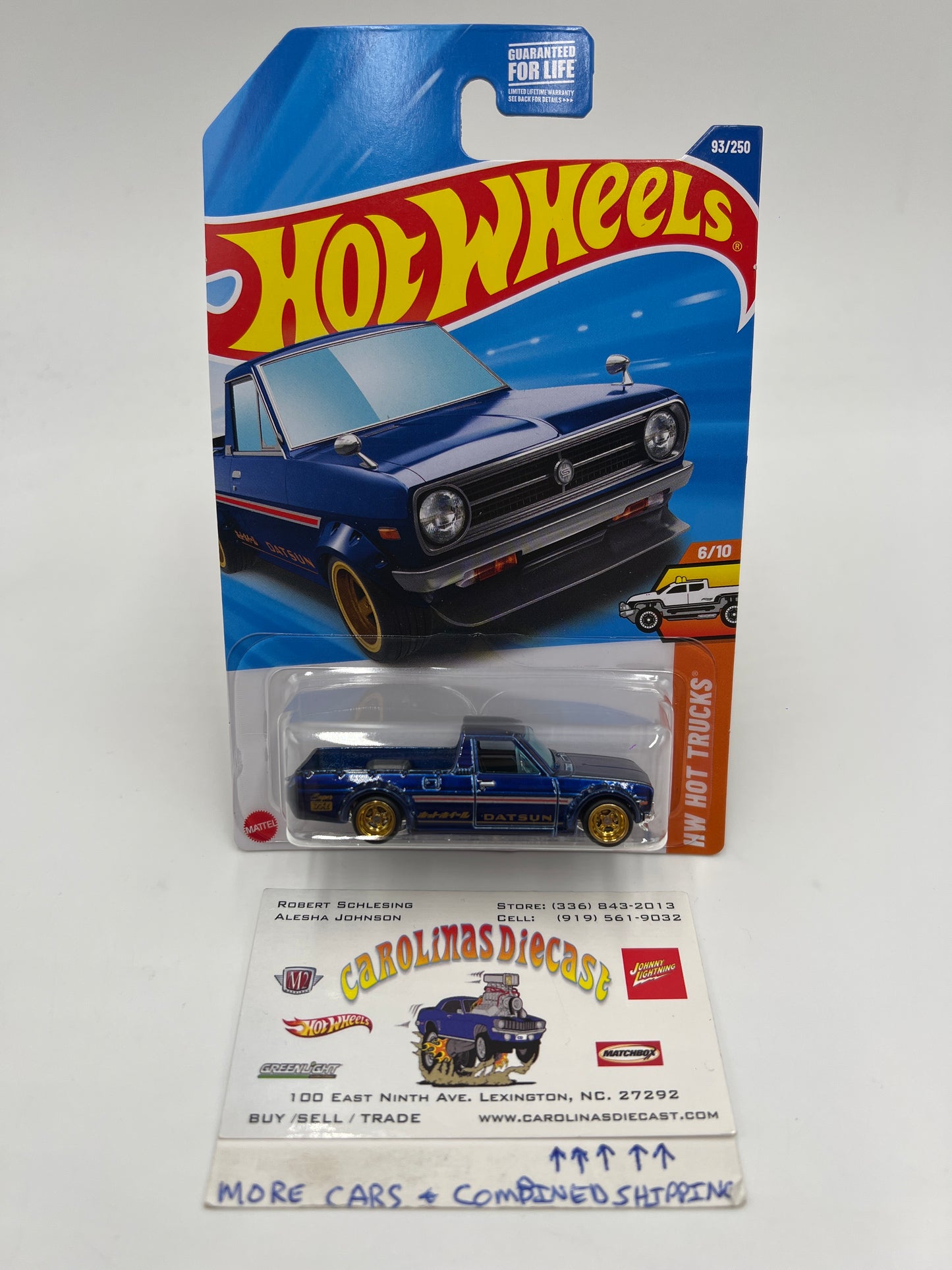 2025 Hot Wheels D Case Super Treasure Hunt #93 1975 Datsun Sunny Truck B120 Blue W/Protector #1