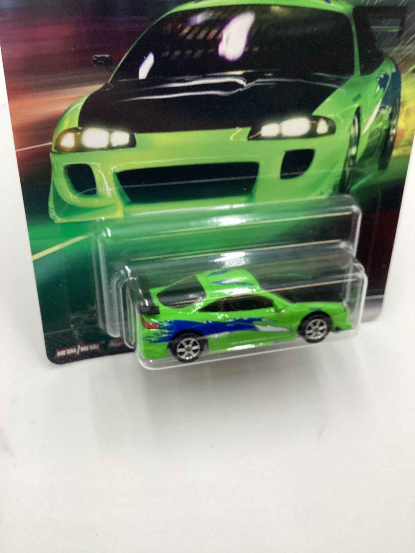 Hot Wheels Premium Fast & Furious Original Fast #2 95 Mitsubishi Eclipse Green W/Protector