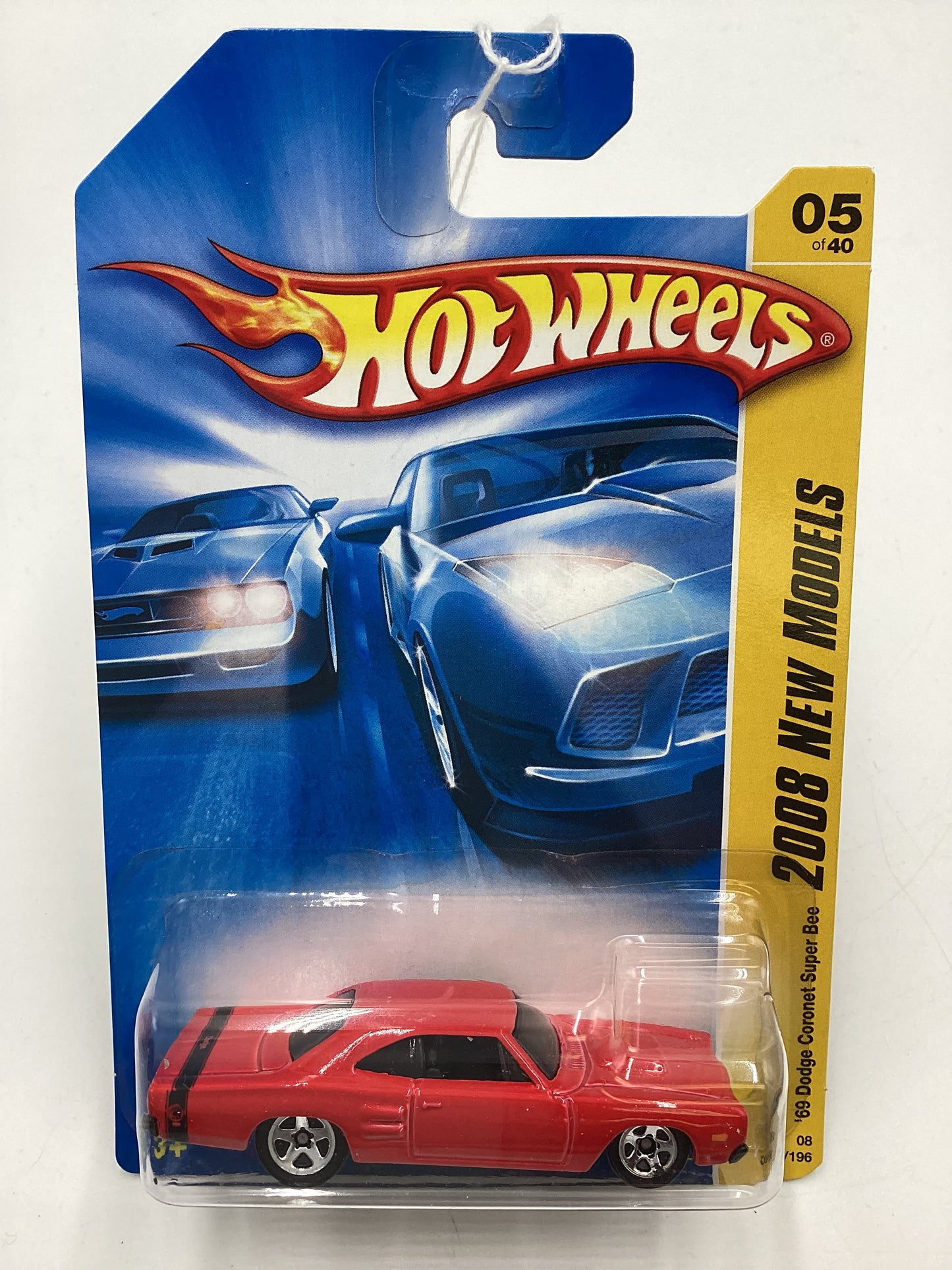 2008 Hot Wheels New Models #5 69 Dodge Coronet Super Bee Red 51F