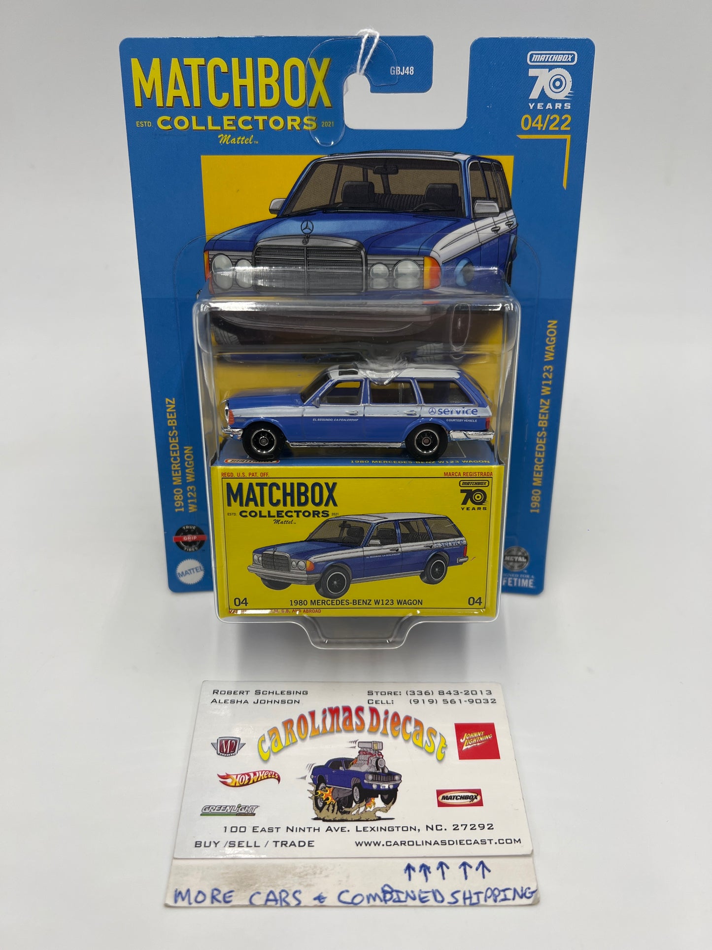 Matchbox Collectors #4 1980 Mercedes-Benz W123 Wagon Blue 169R