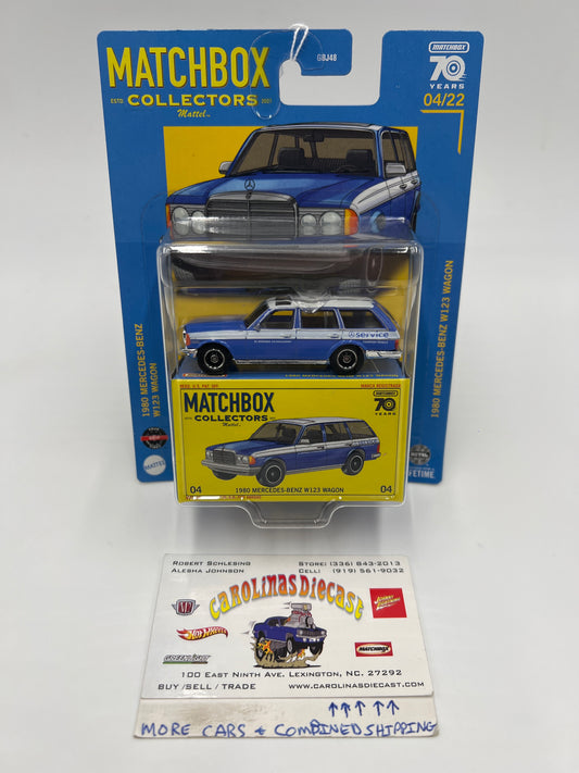 Matchbox Collectors #4 1980 Mercedes-Benz W123 Wagon Blue 169R