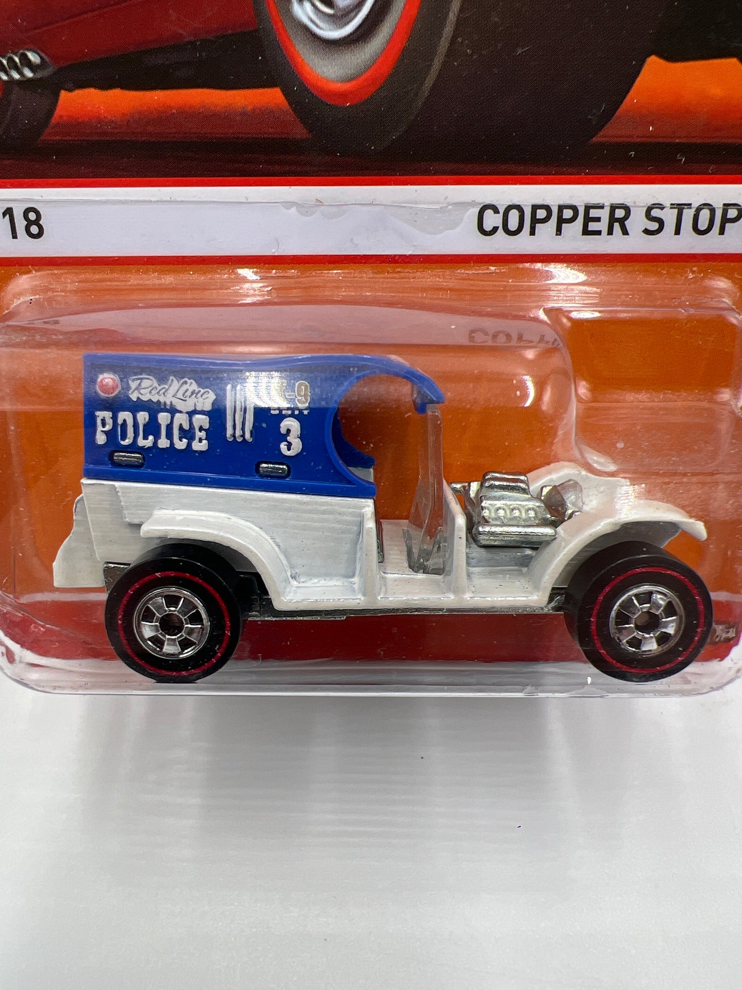 Hot Wheels Heritage Redline #1 Copper Stopper Blue/White 160N