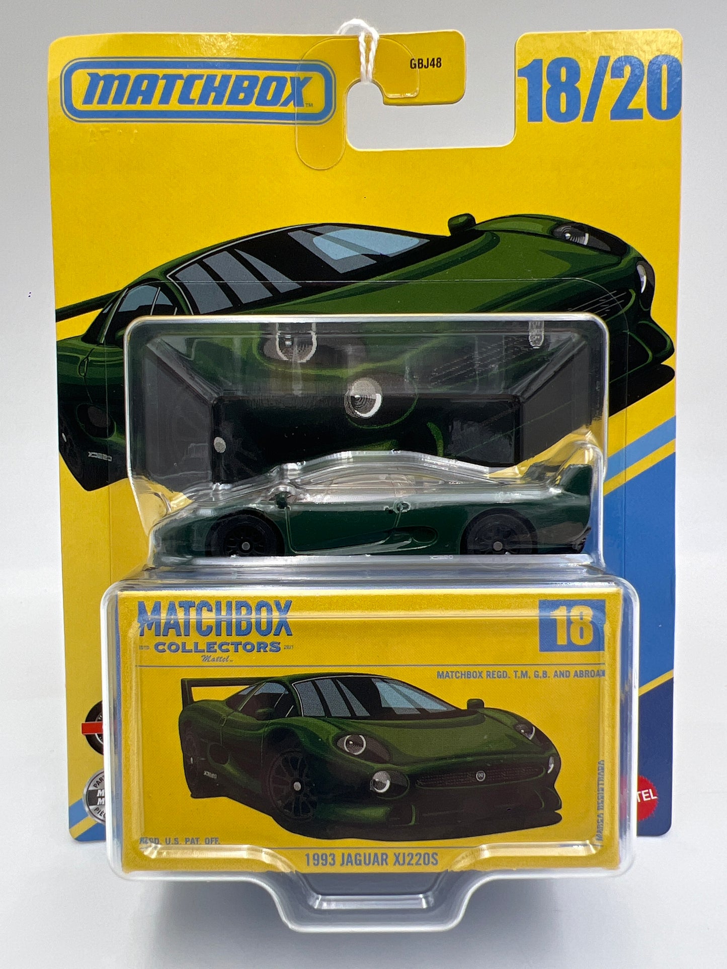 2026 Matchbox Collectors #18 1993 Jaguar XJ220S Green 172D