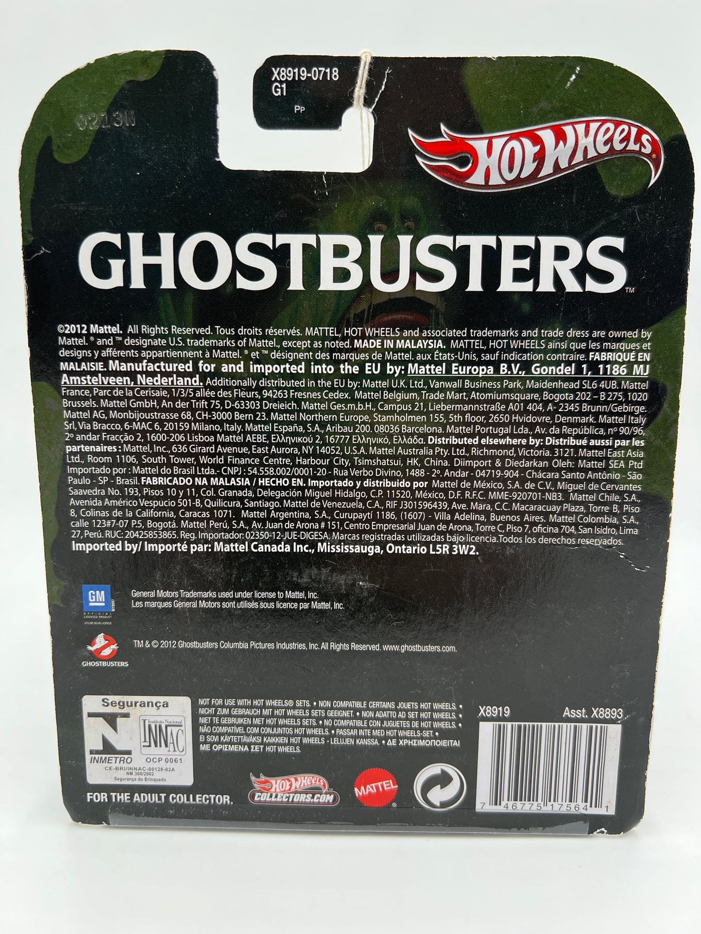 2012 Hot Wheels Retro Entertainment Ghostbusters Ecto-1 White 242C
