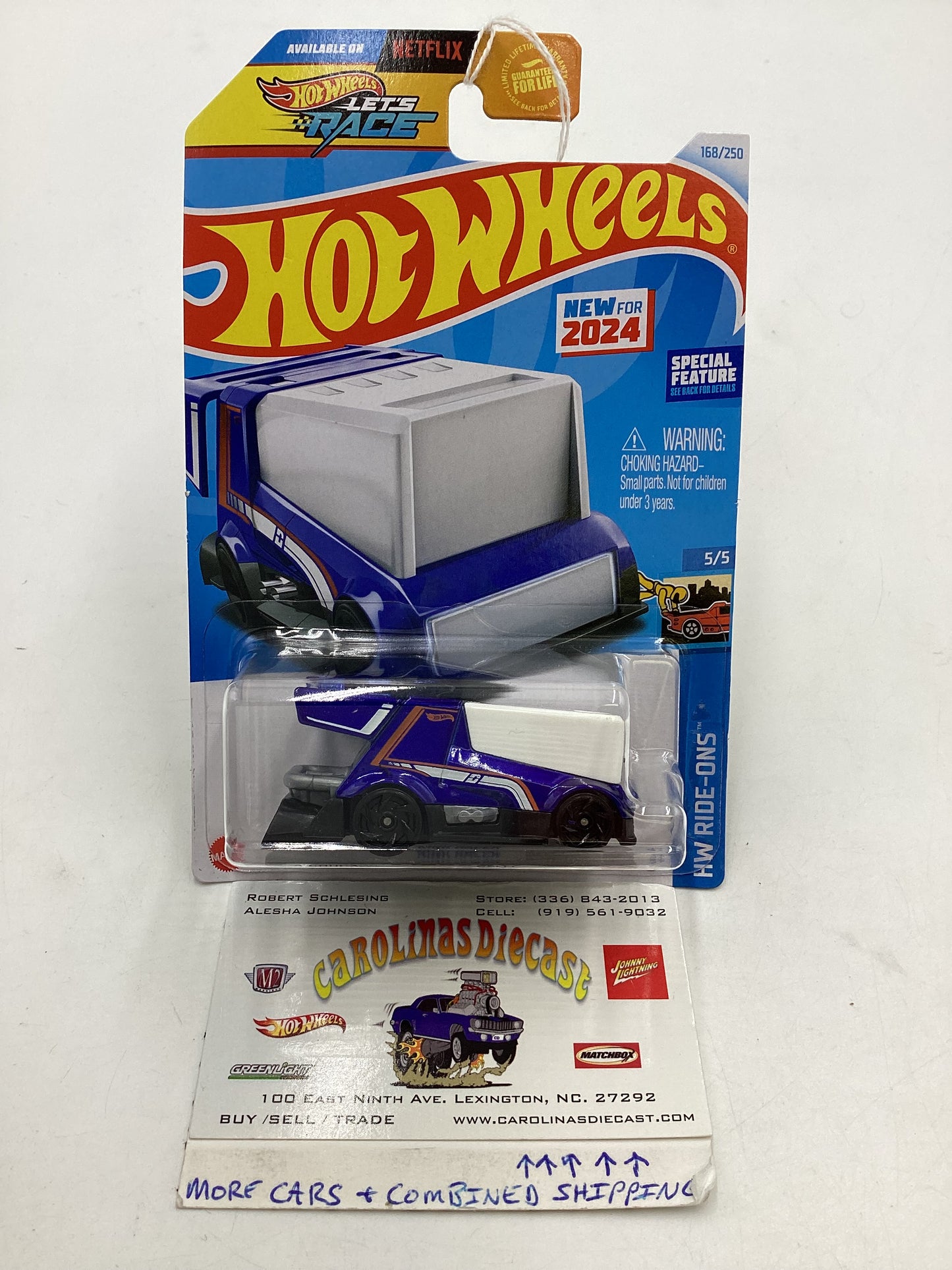 2024 Hot Wheels #168 Rink Racer Blue 114A