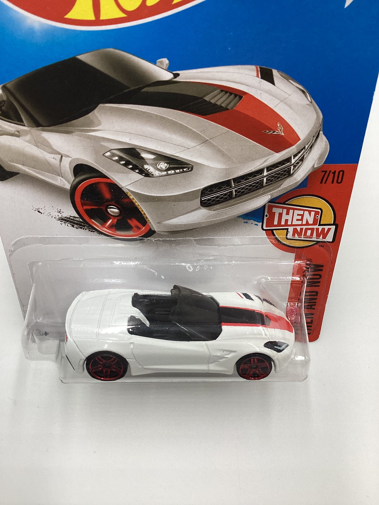 2016 Hot Wheels #107 14 Corvette Stingray White 5B