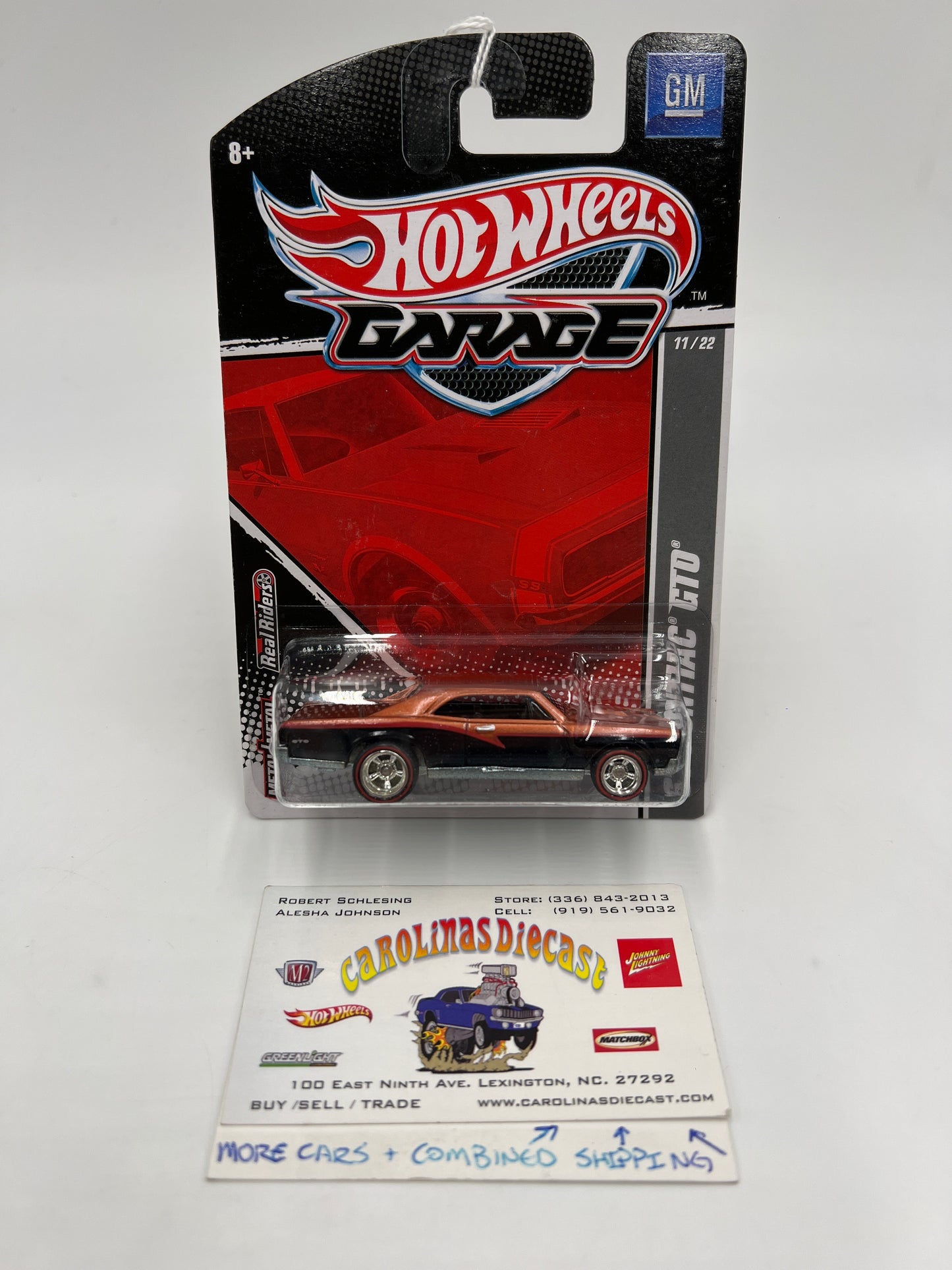 Hot Wheels Premium Garage Series #11 67 Pontiac GTO Copper/Black