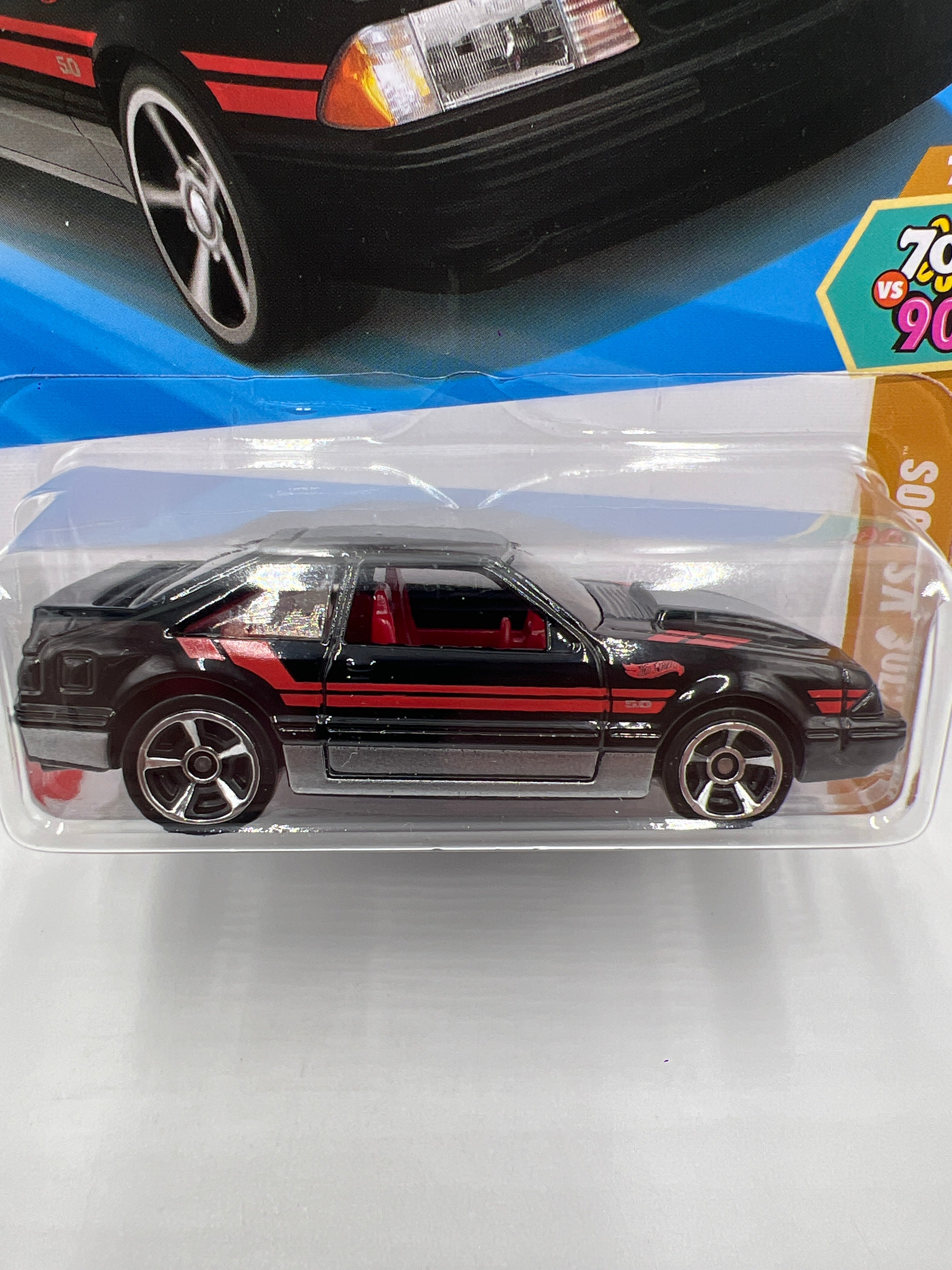 2025 Hot Wheels F Case HW 70s Vs 90s #127 92 Ford Mustang Black