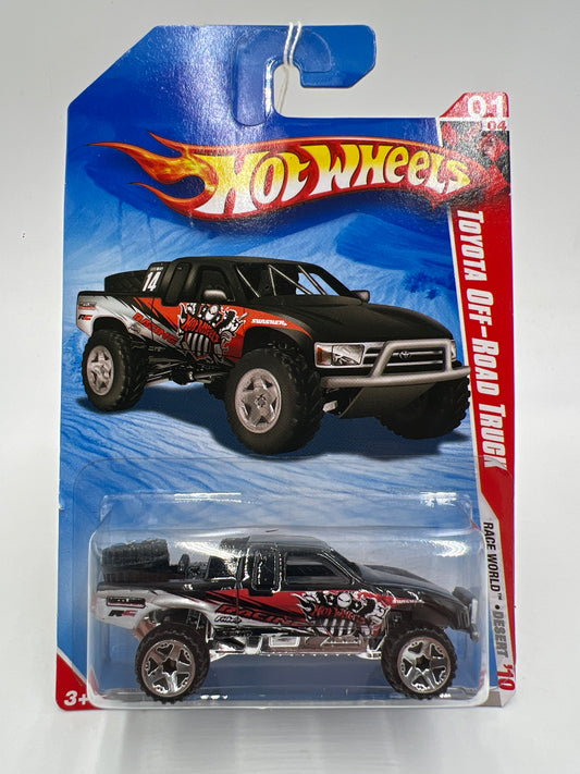 2010 Hot Wheels Race World Desert #189 Toyota Off-Road Truck Black 94D