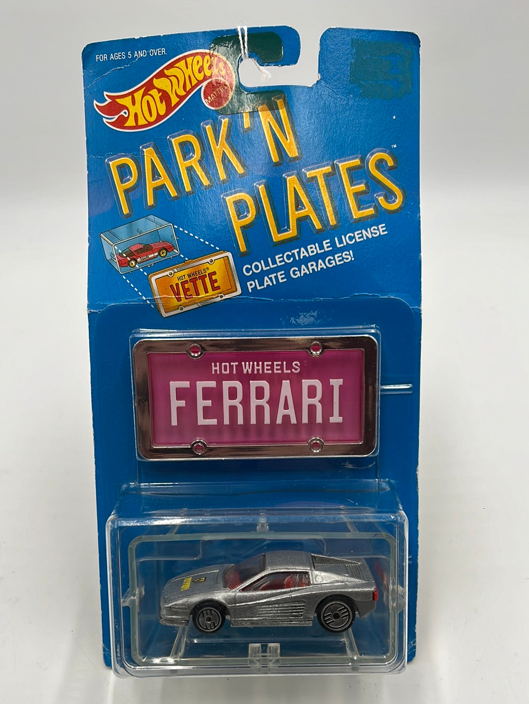 Hot Wheels Park'N Plates フェラーリ　テスタロッサ Hot Wheels Silver Park'N Plates Ferrari Testarossa #2048