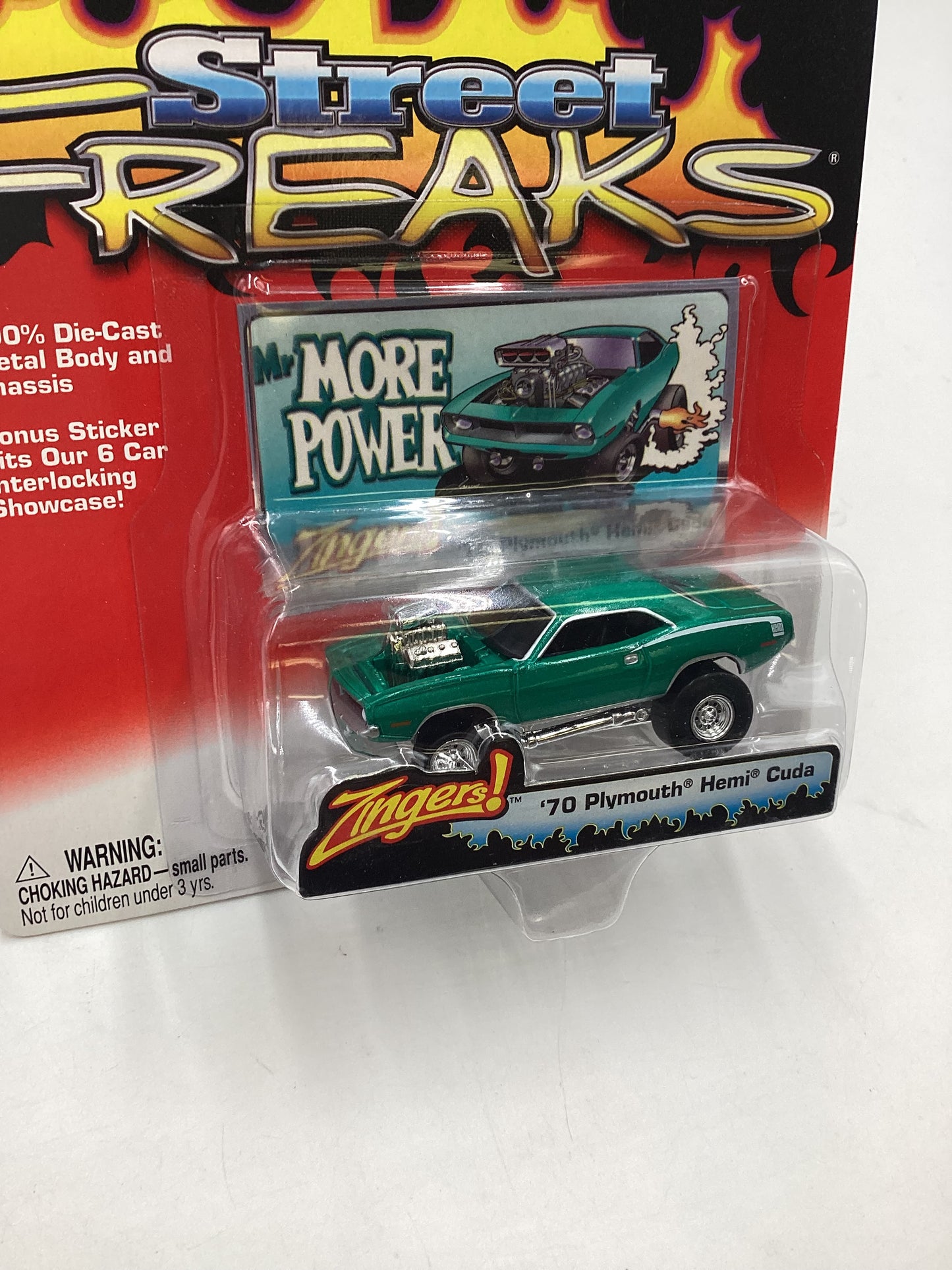 Johnny lightning Street freaks zingers *Vein on back* 70 Plymouth Hemi Cuda 190E