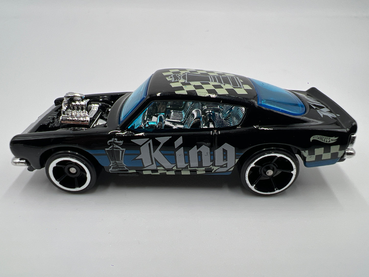 Hot Wheels 1/64 Plymouth Barracuda King Cuda Black Loose