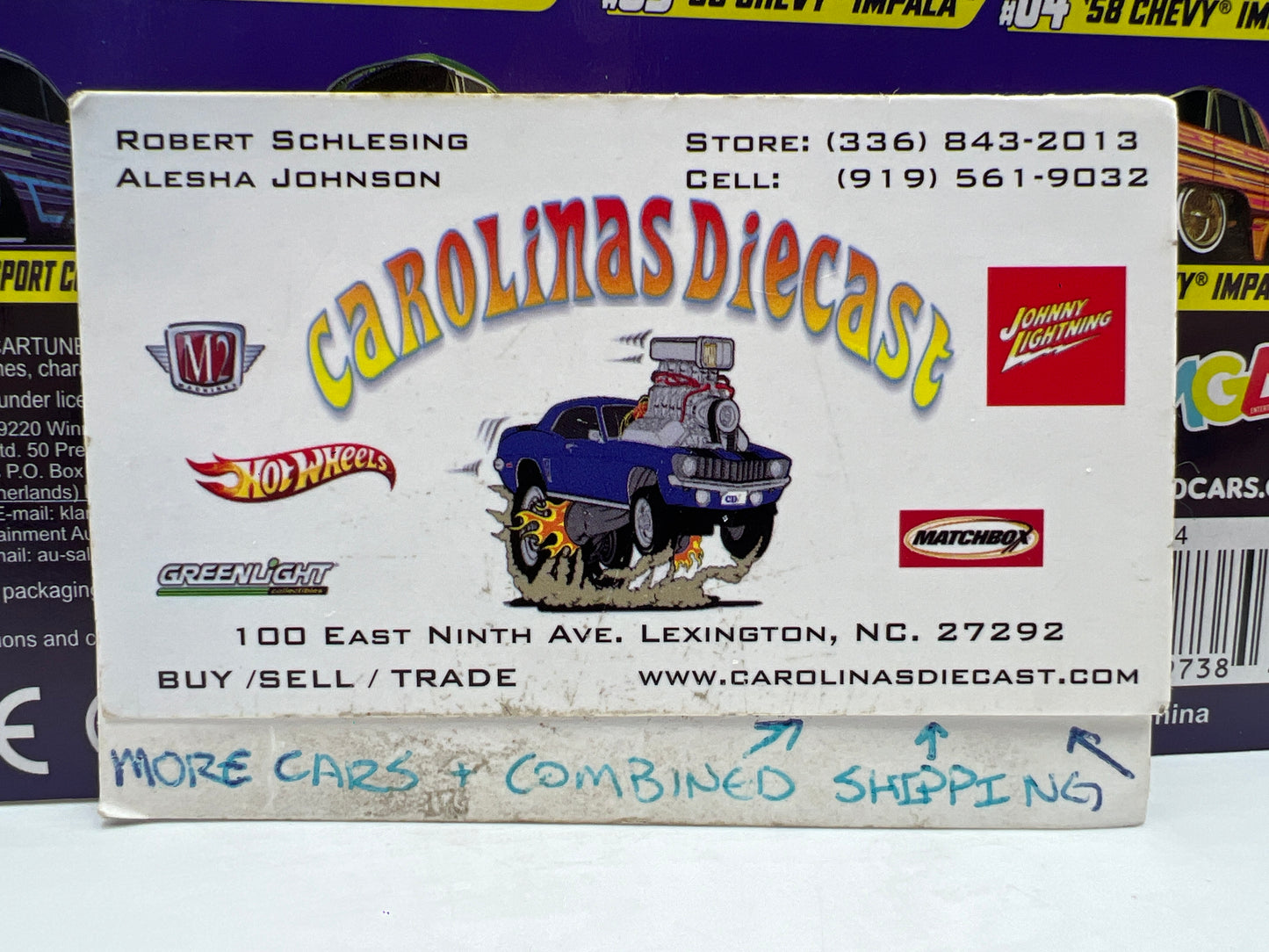 MGA Car Tuned Series 1 Show Glow Lowriders #4 58 Chevy Impala Black/Gold