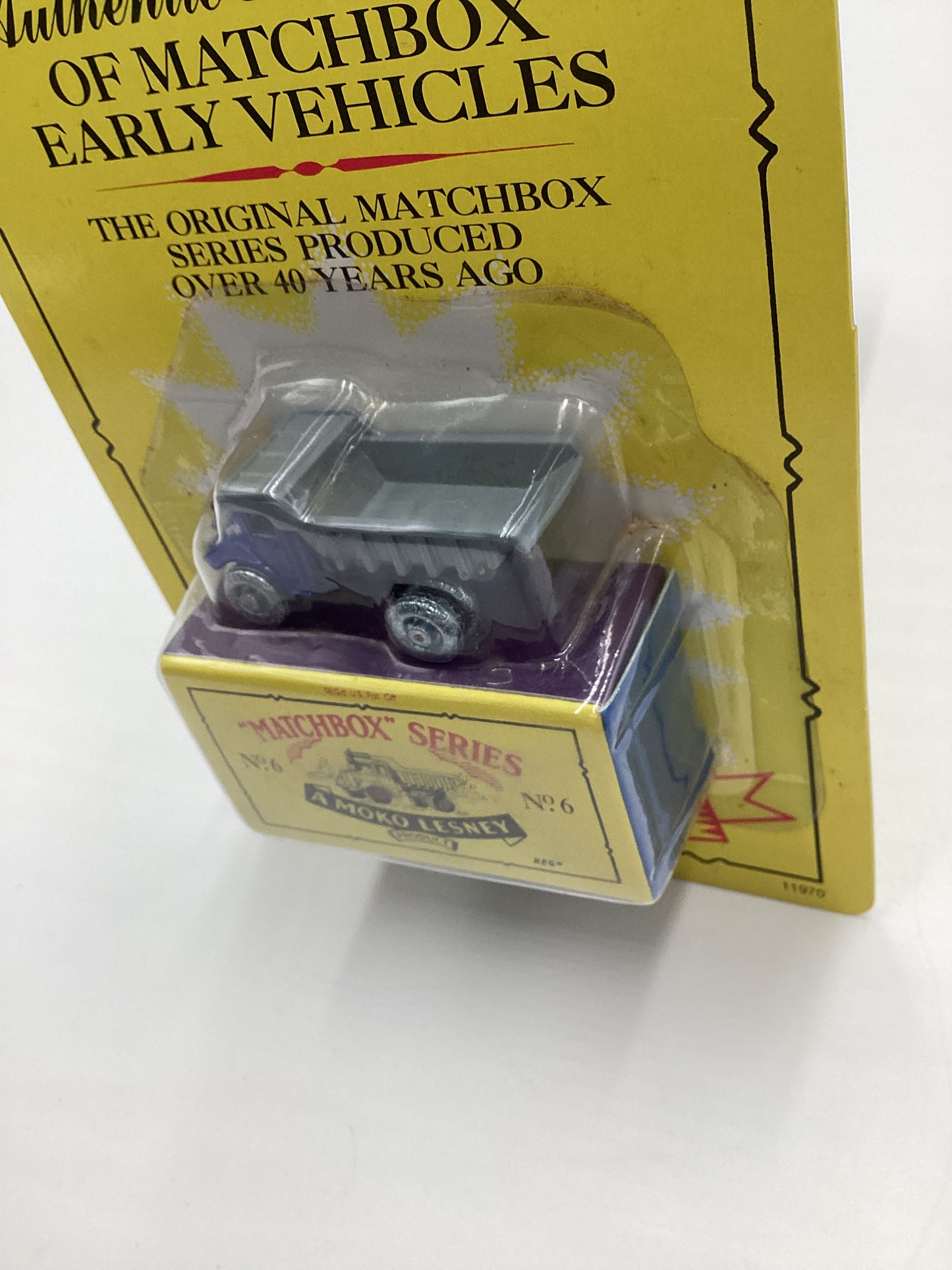 1992 Matchbox Originals No. 6 Euclid Dump Truck Blue (SR)