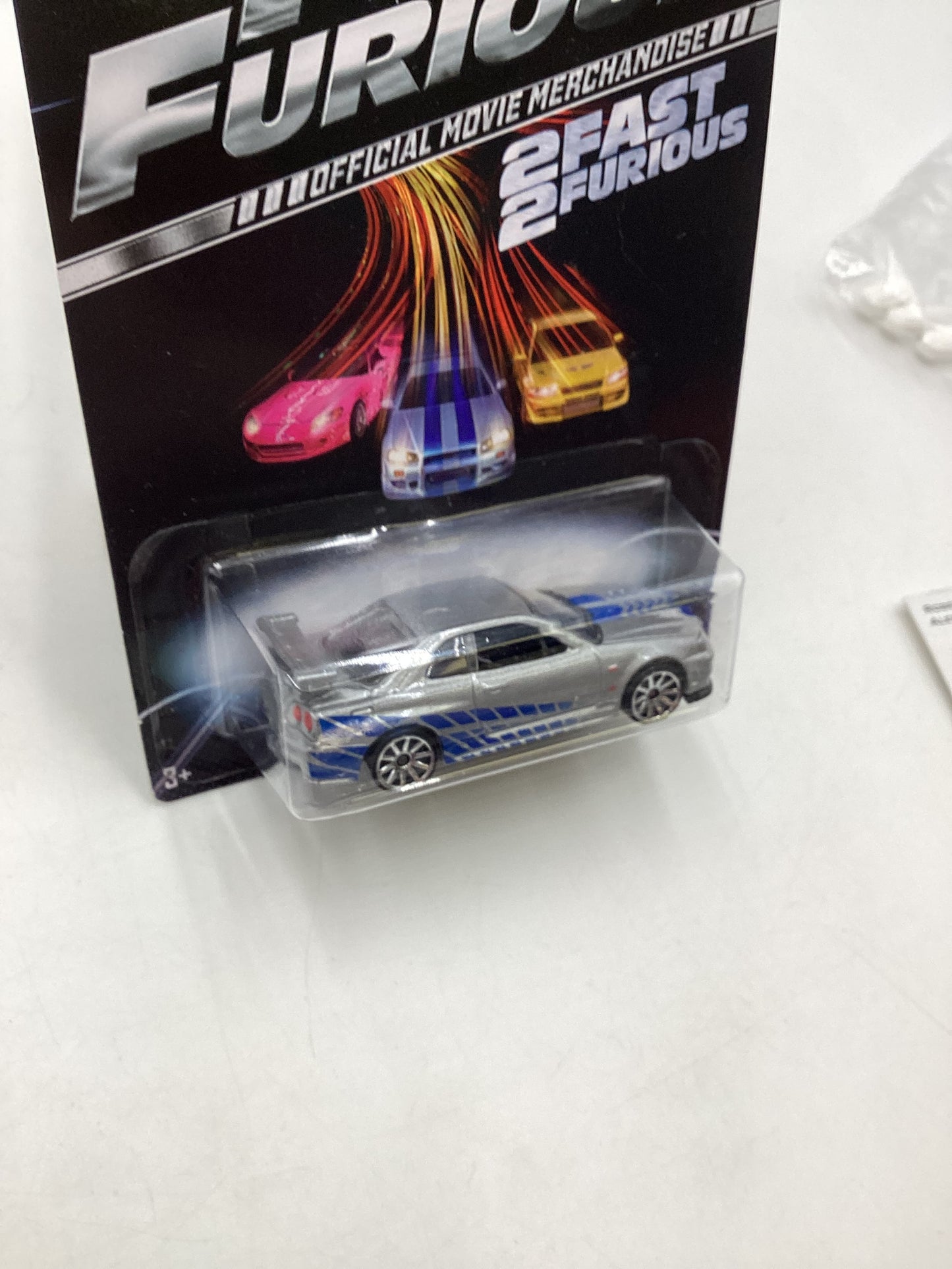 2013 Hot wheels Fast and Furious Fast 2 Furious Nissan skyline GT-R (R34) Silver 3/8 with protector