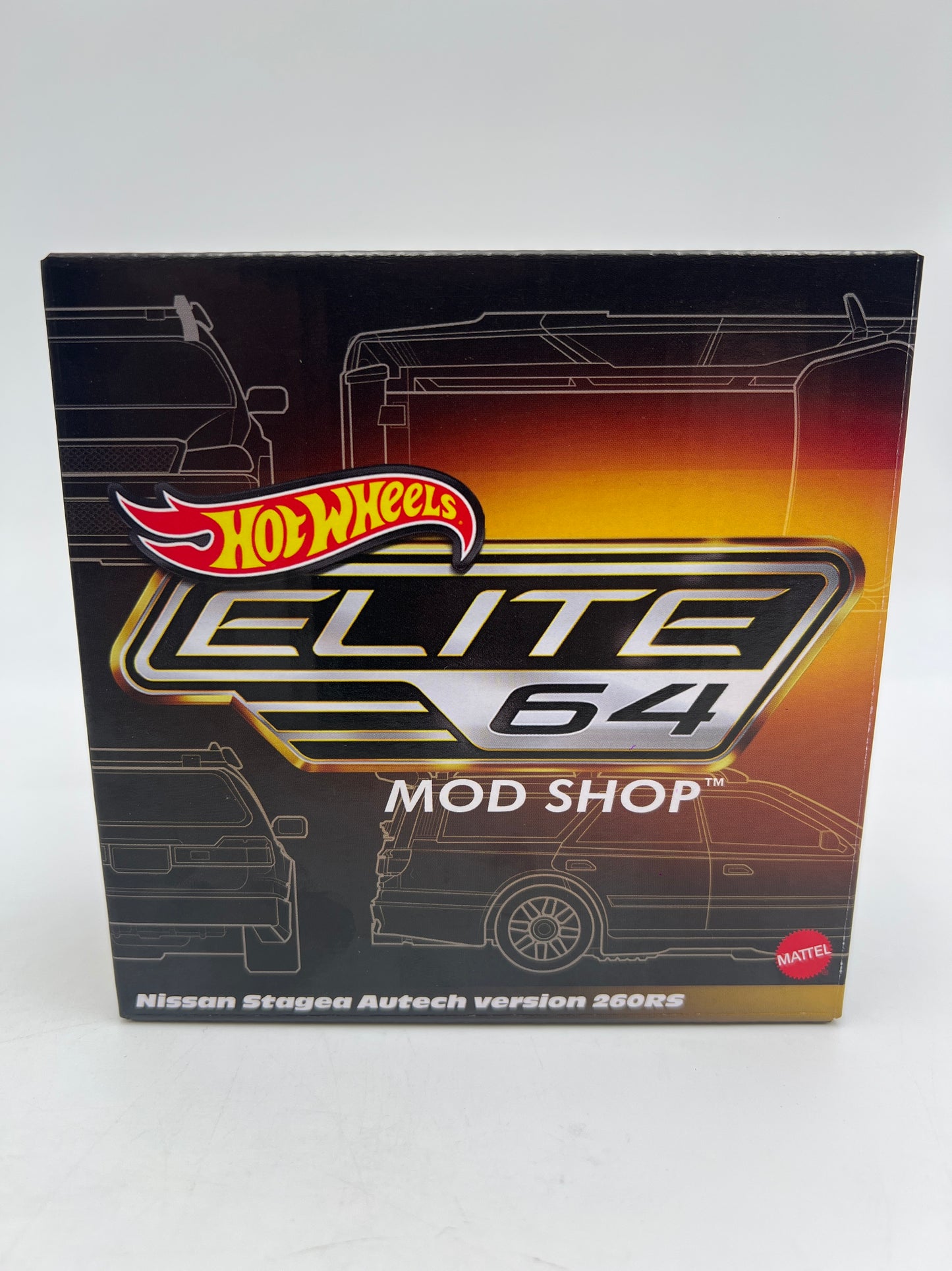 2026 Hot Wheels RLC Elite 64 Mod Shop Nissan Stagea Autech Version 260RS Yellow