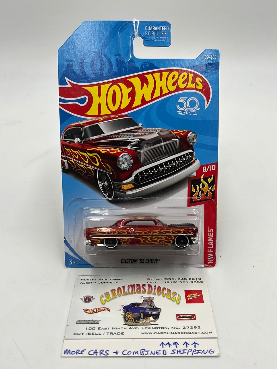 2018 Hot Wheels  #109 Custom 53 Chevy Red 2B