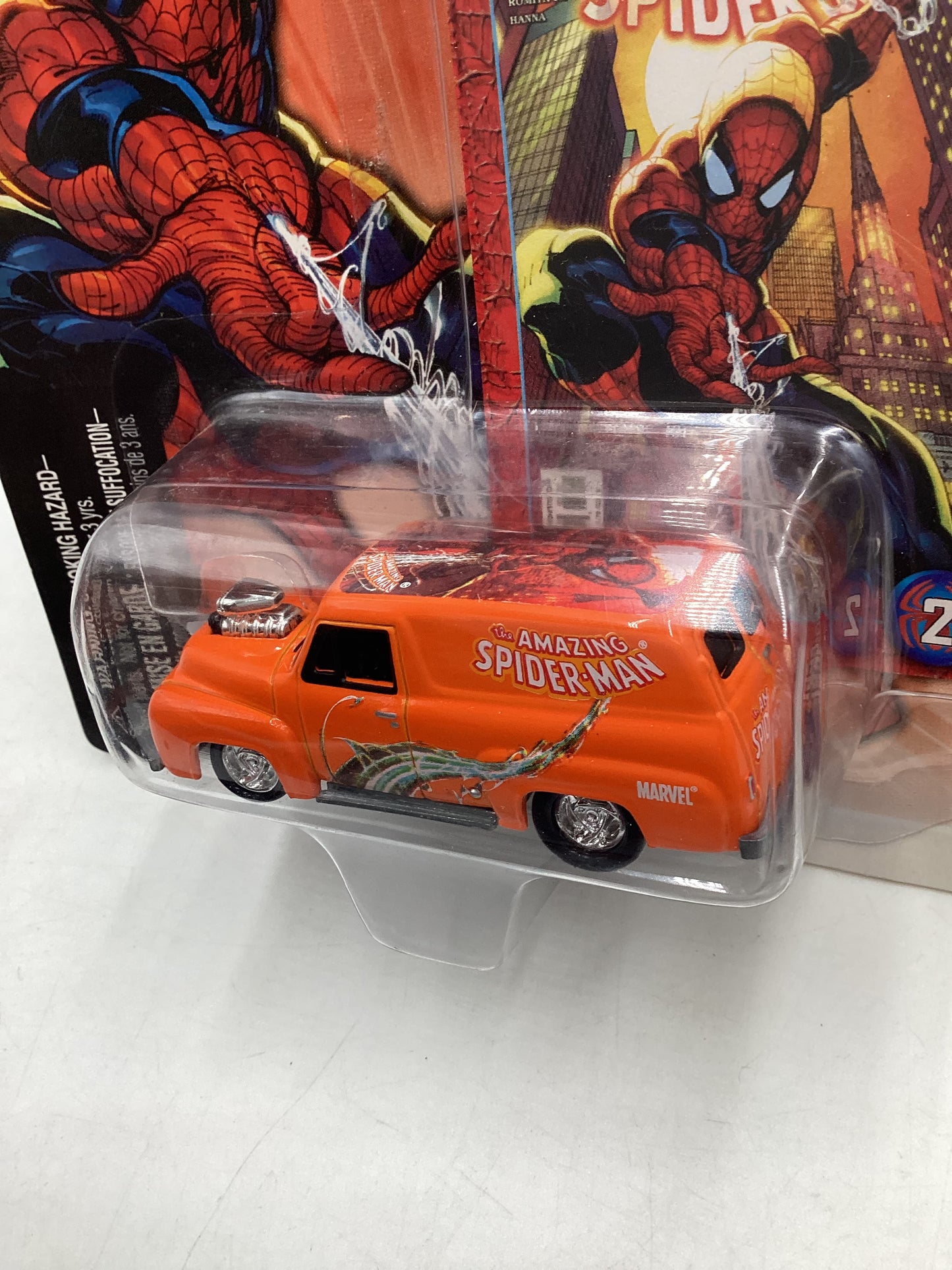 Johnny Lightning Amazing Spiderman 1955 Ford Panel Delivery